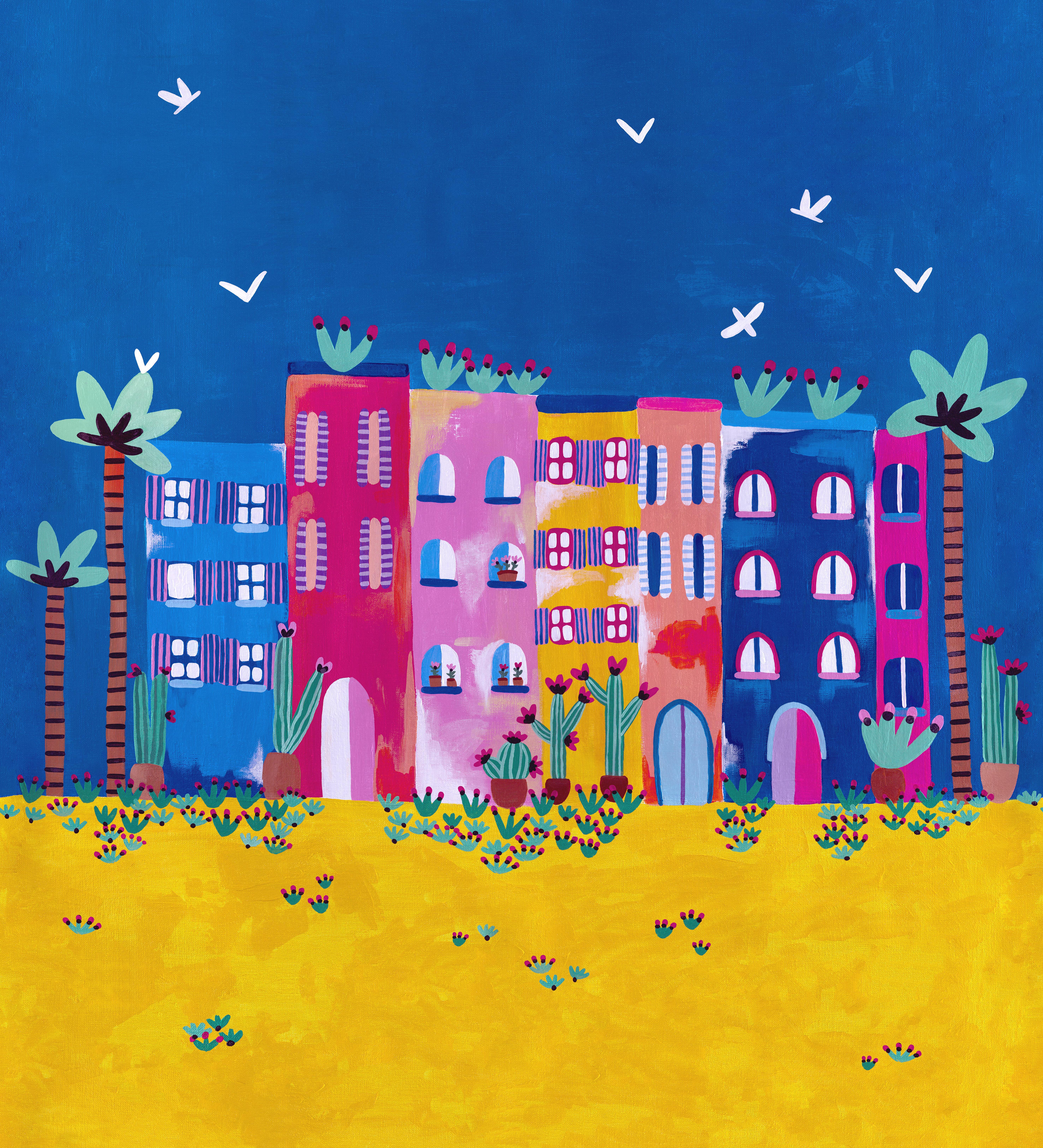 Modern Marrakech, Customizable, Digital Printing, Mural Decor, Isidore Leroy For Sale