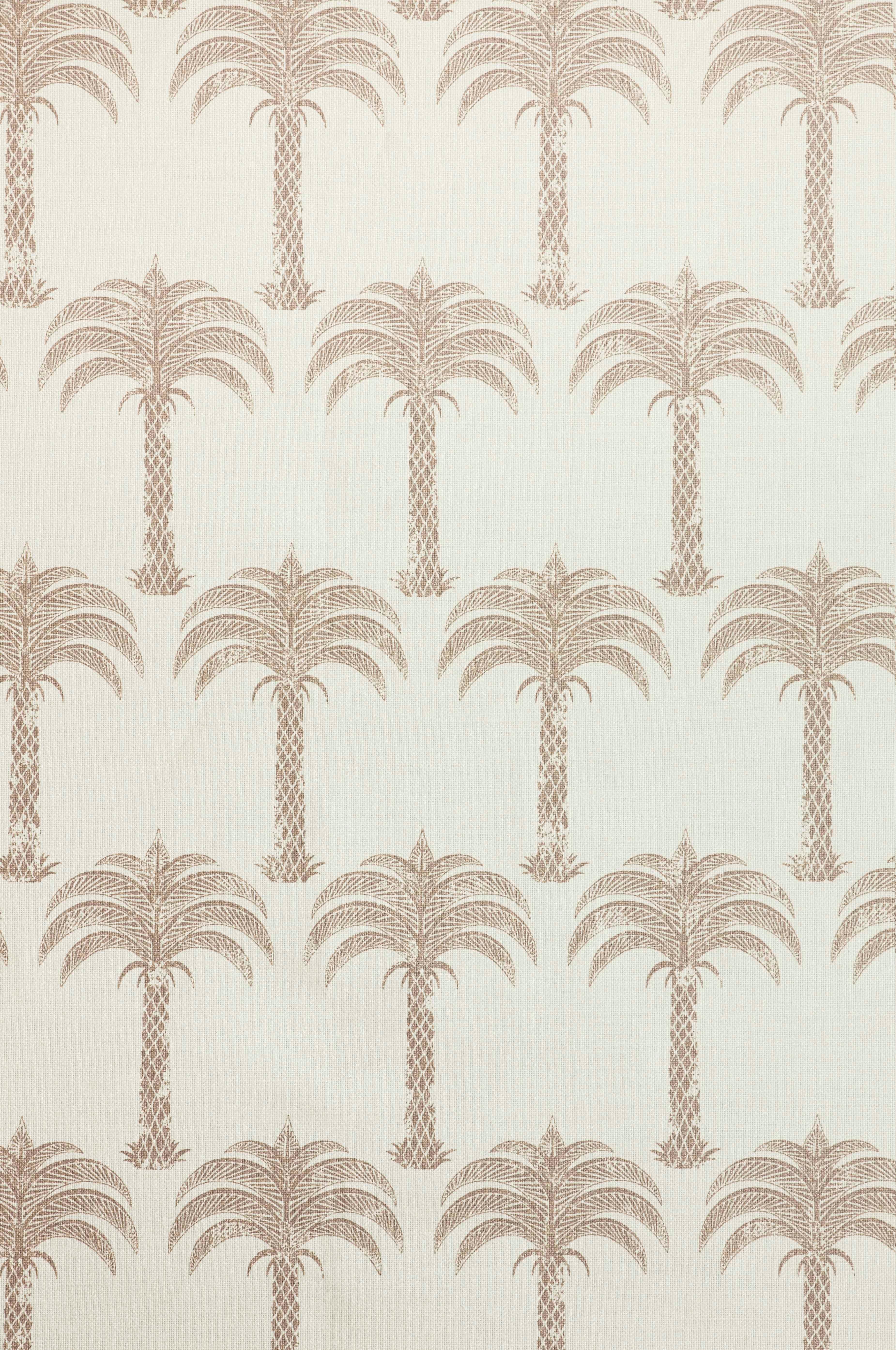 'Marrakech Palm' Contemporary, Traditional Fabric in Gold on Natural For Sale 1