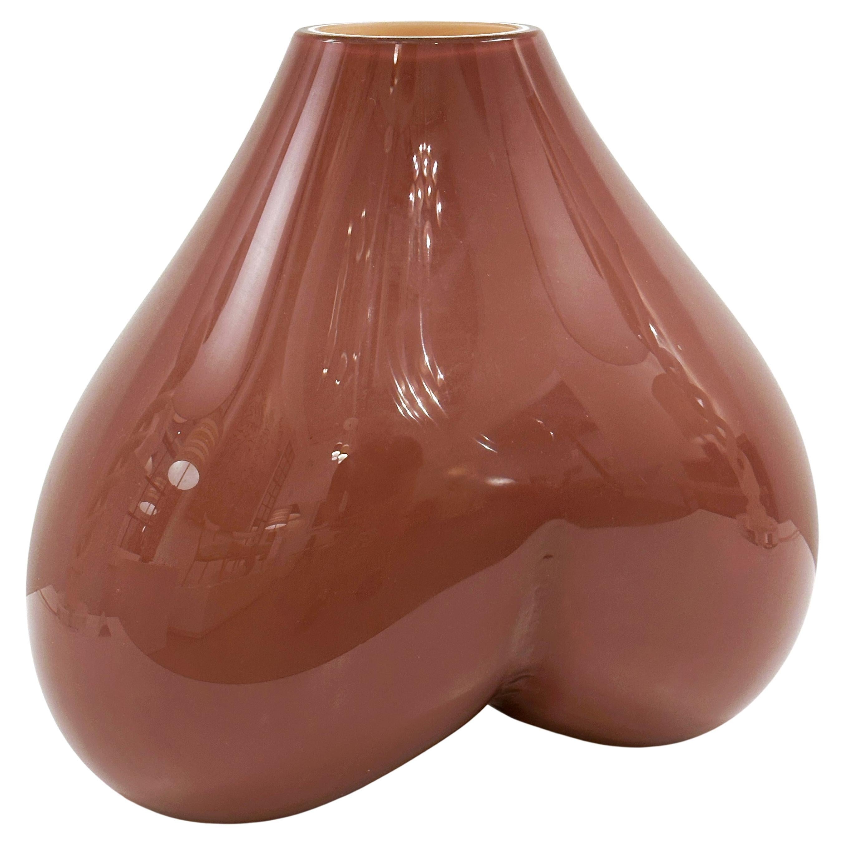 Marre Moerel Anatomy Series Signed Edition Gluteus Murano Glass Vase Covo, Italy For Sale