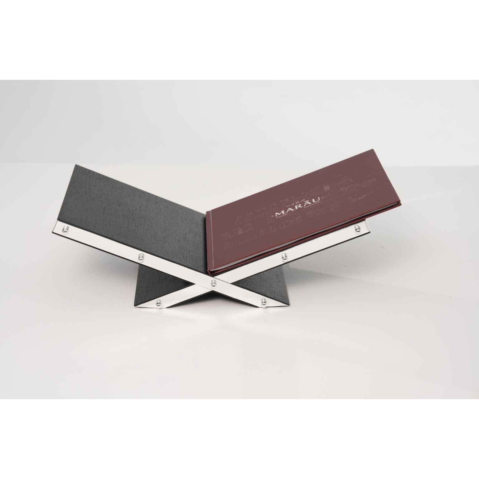 Porte-livre Marri en laiton plaqué argent par Marau Neuf - En vente à Geneve, CH