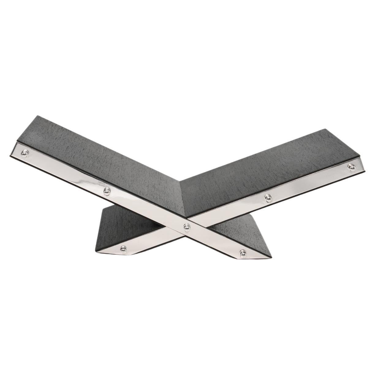 Porte-livre Marri en laiton plaqué argent par Marau en vente