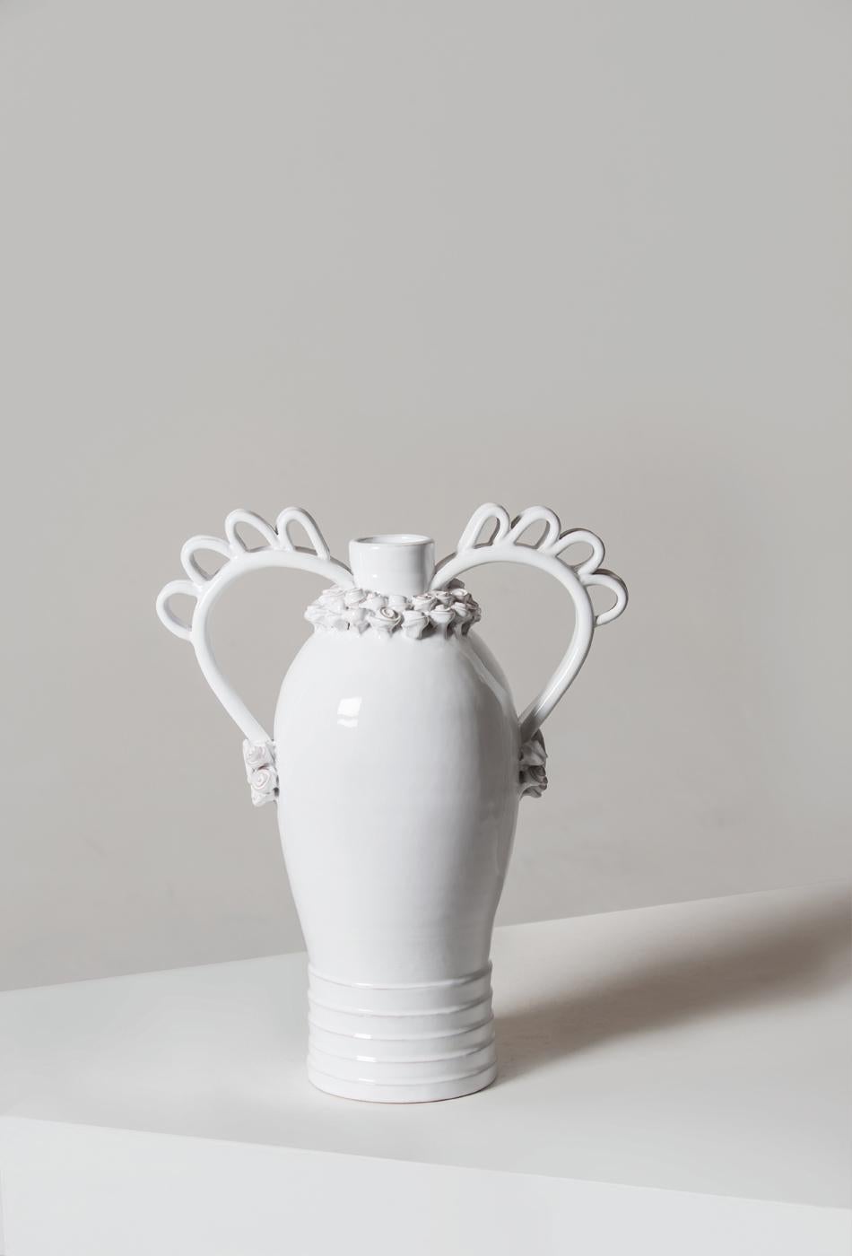 Glazed Marria, a Reinterpretation of the Sardinian Nuptial Vase by Valentina Cameranesi For Sale
