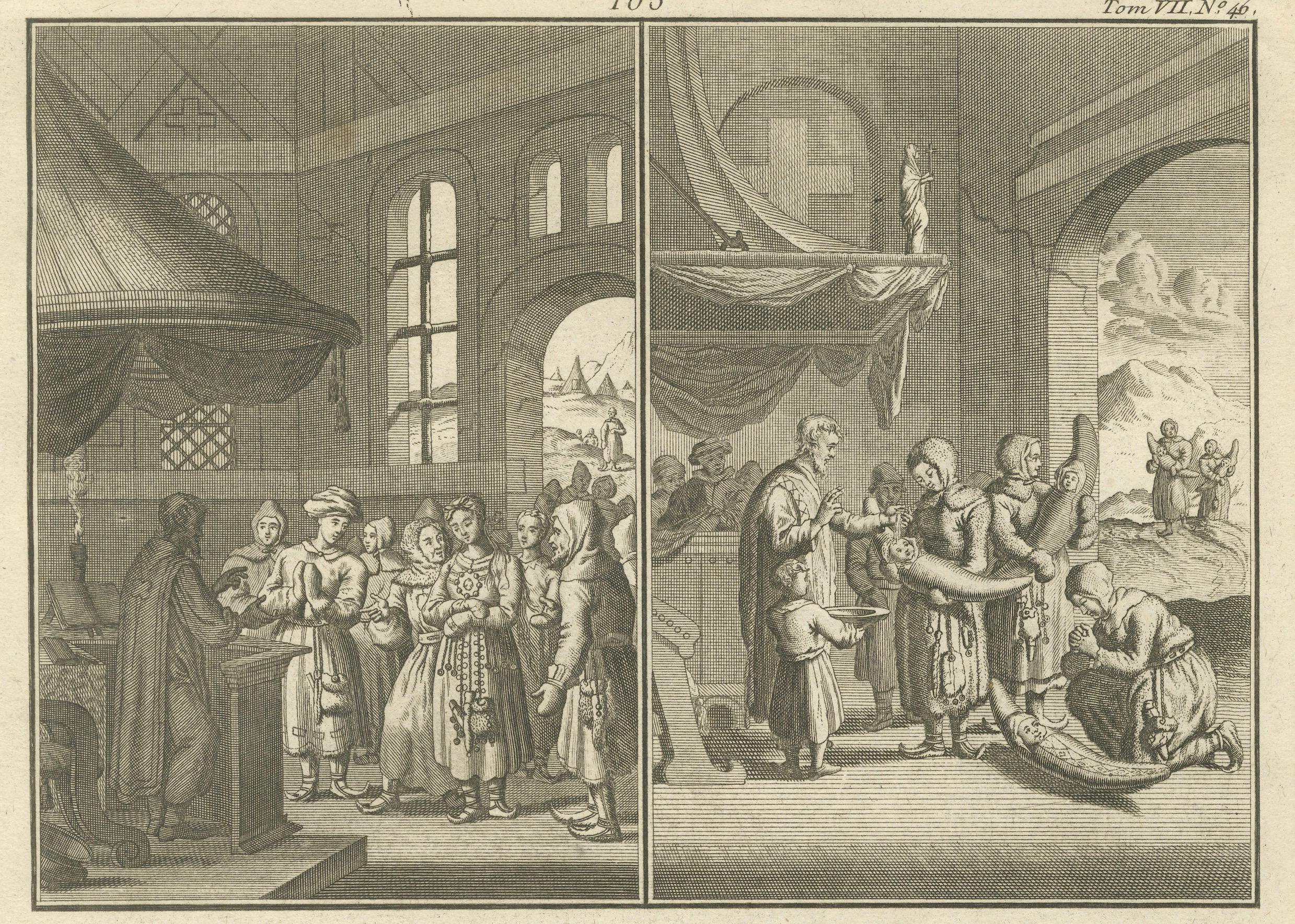 Marriage, Baptism, and Other Customs of the Sami People in Lapland, 1726 For Sale 1