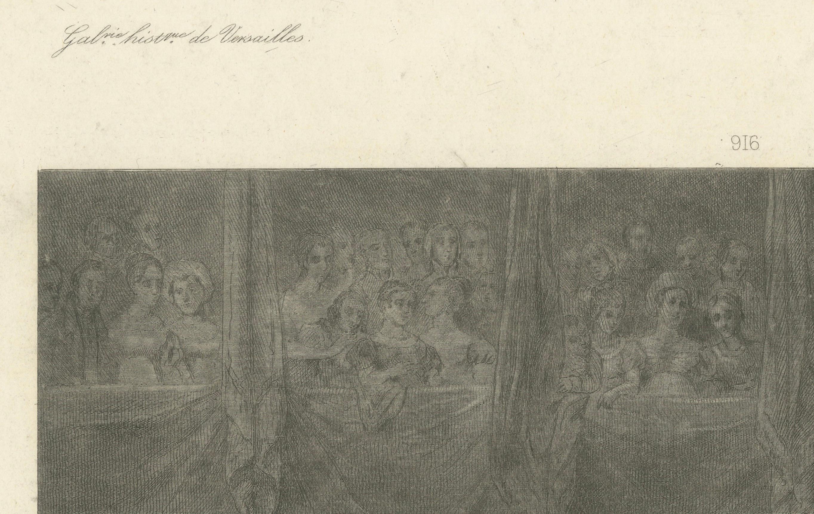 Marriage of Napoleon and Marie-Louise, 1810 - Galerie historique de Versailles  

This finely detailed engraving depicts the ceremonial marriage of Emperor Napoleon Bonaparte and Marie-Louise, Archduchess of Austria, held on April 2, 1810, at the