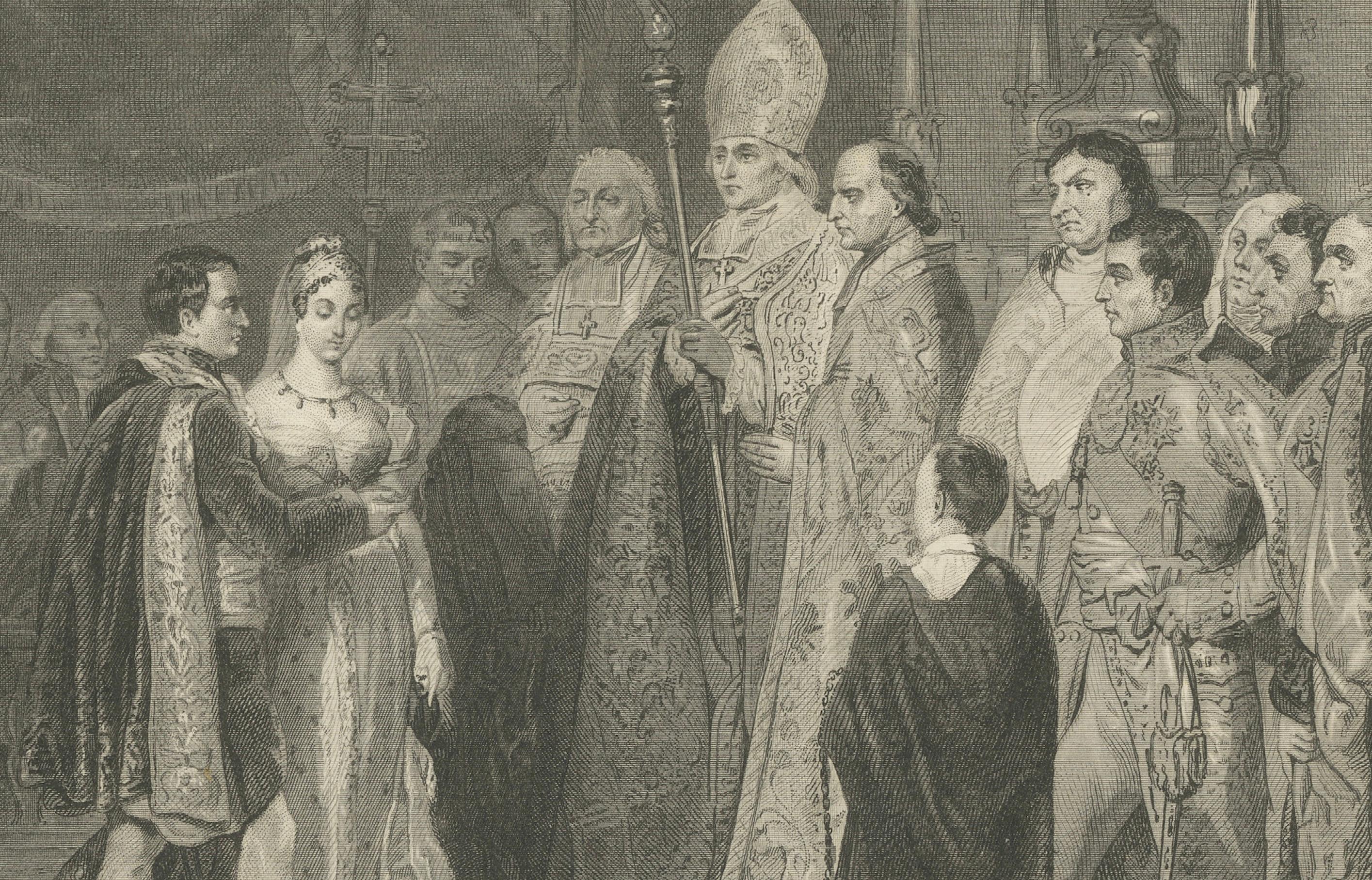 Marriage of Napoleon and Marie-Louise, 1810 - Galerie historique de Versailles In Good Condition For Sale In Langweer, NL