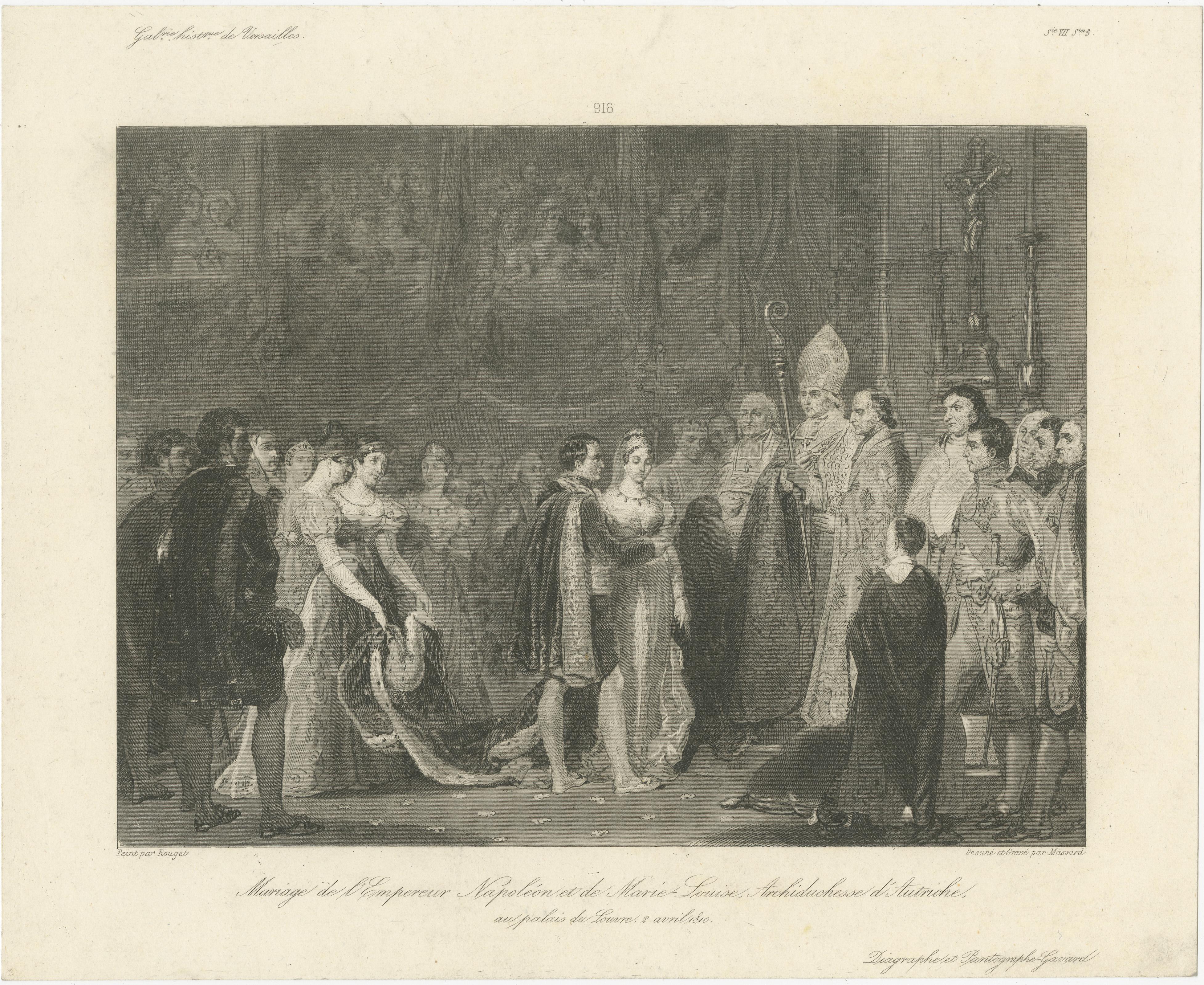 Marriage of Napoleon and Marie-Louise, 1810 - Galerie historique de Versailles For Sale 2