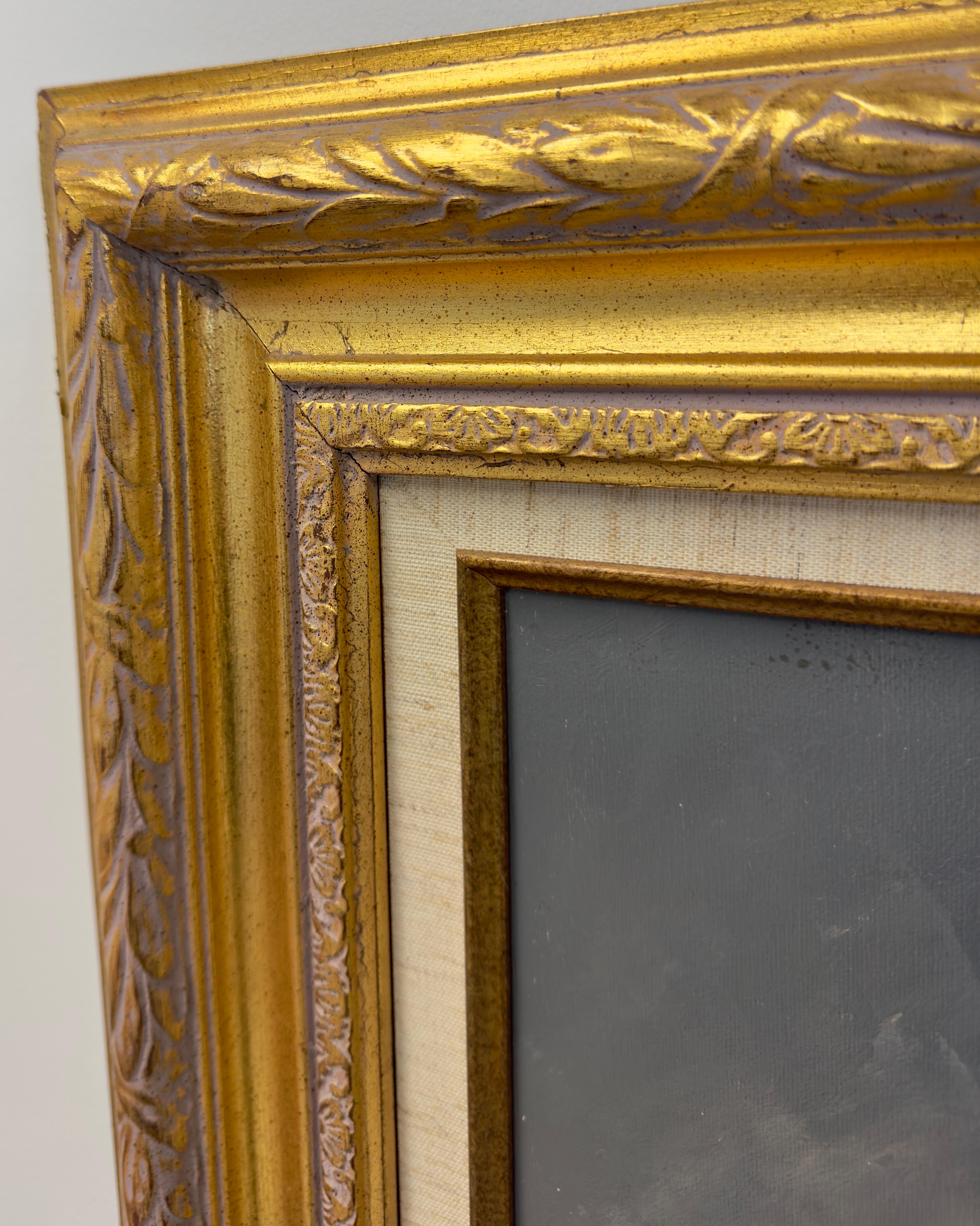 Pintura impresionista al óleo sobre lienzo de una escena callejera en Francia por Mary Botto en venta 1