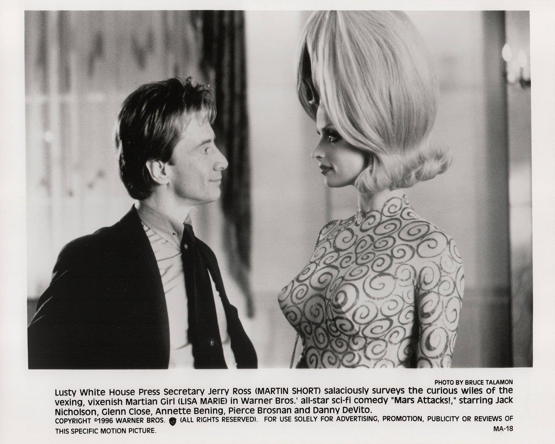 Paper Mars Attacks 1996 Publicity Film Movie Press Still Framed For Sale