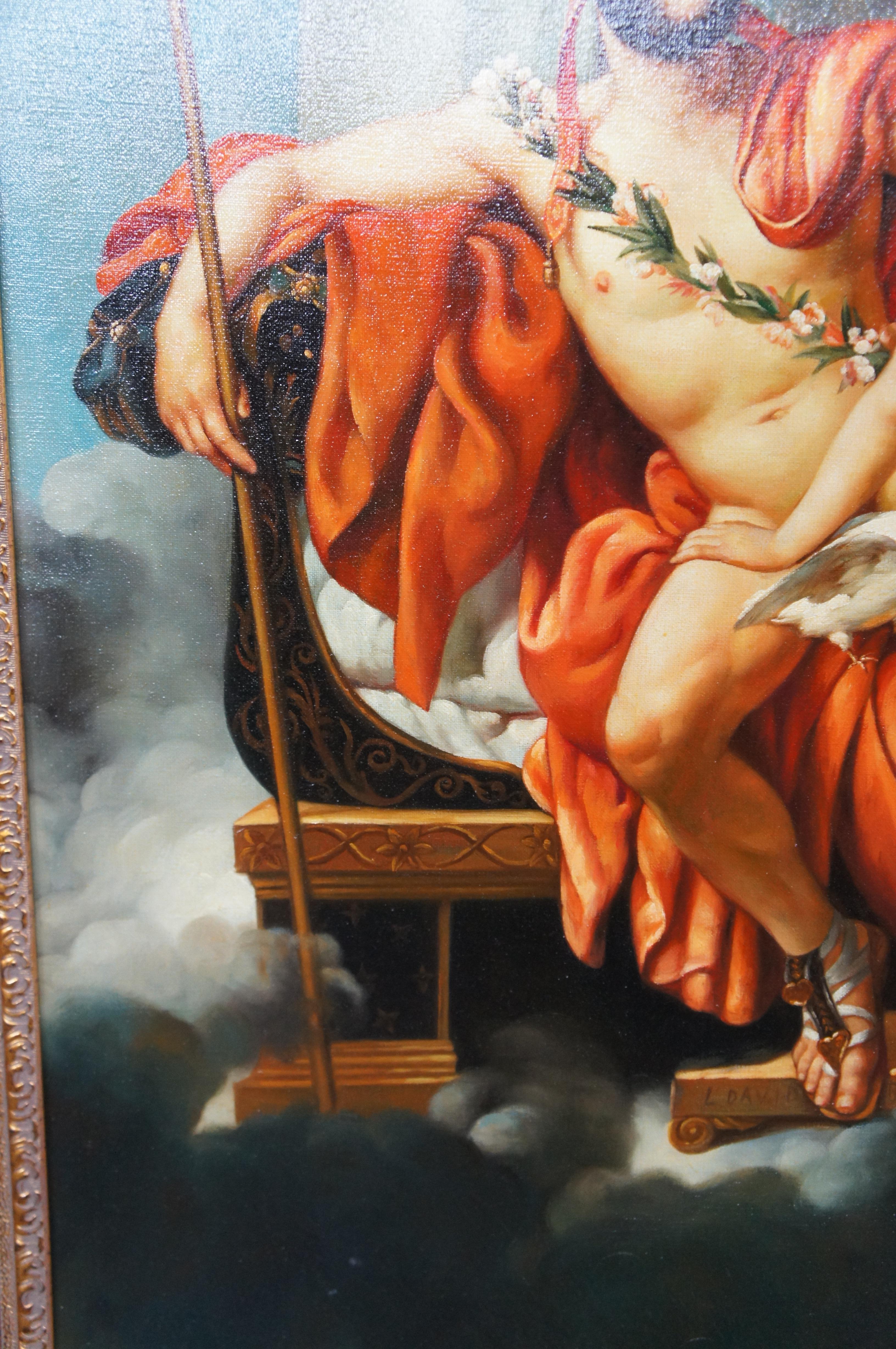 Mars Being Disarmed by Venus After Jacques-Louis David Classical Painting 70