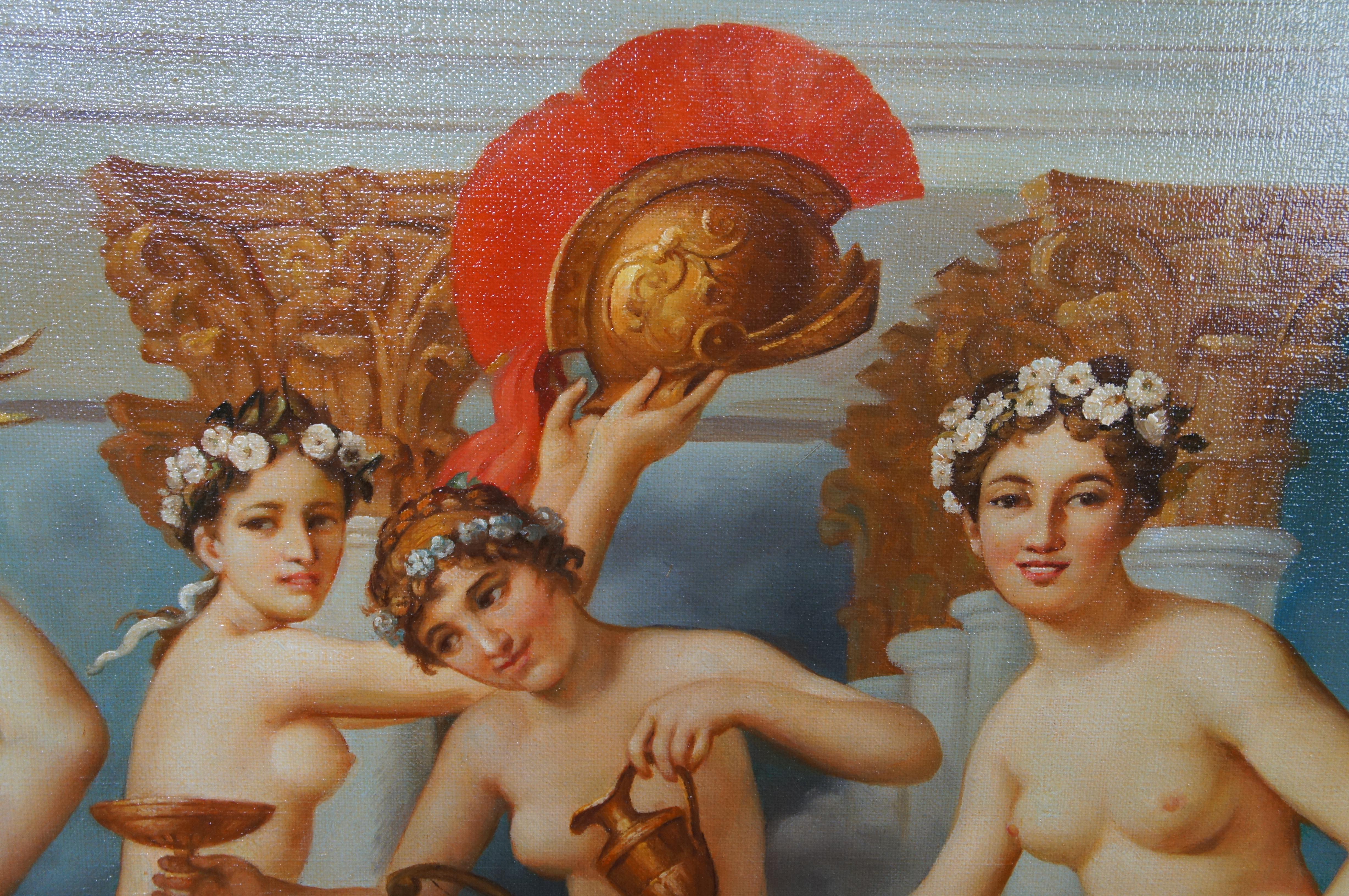 Mars Being Disarmed by Venus After Jacques-Louis David Classical Painting 70