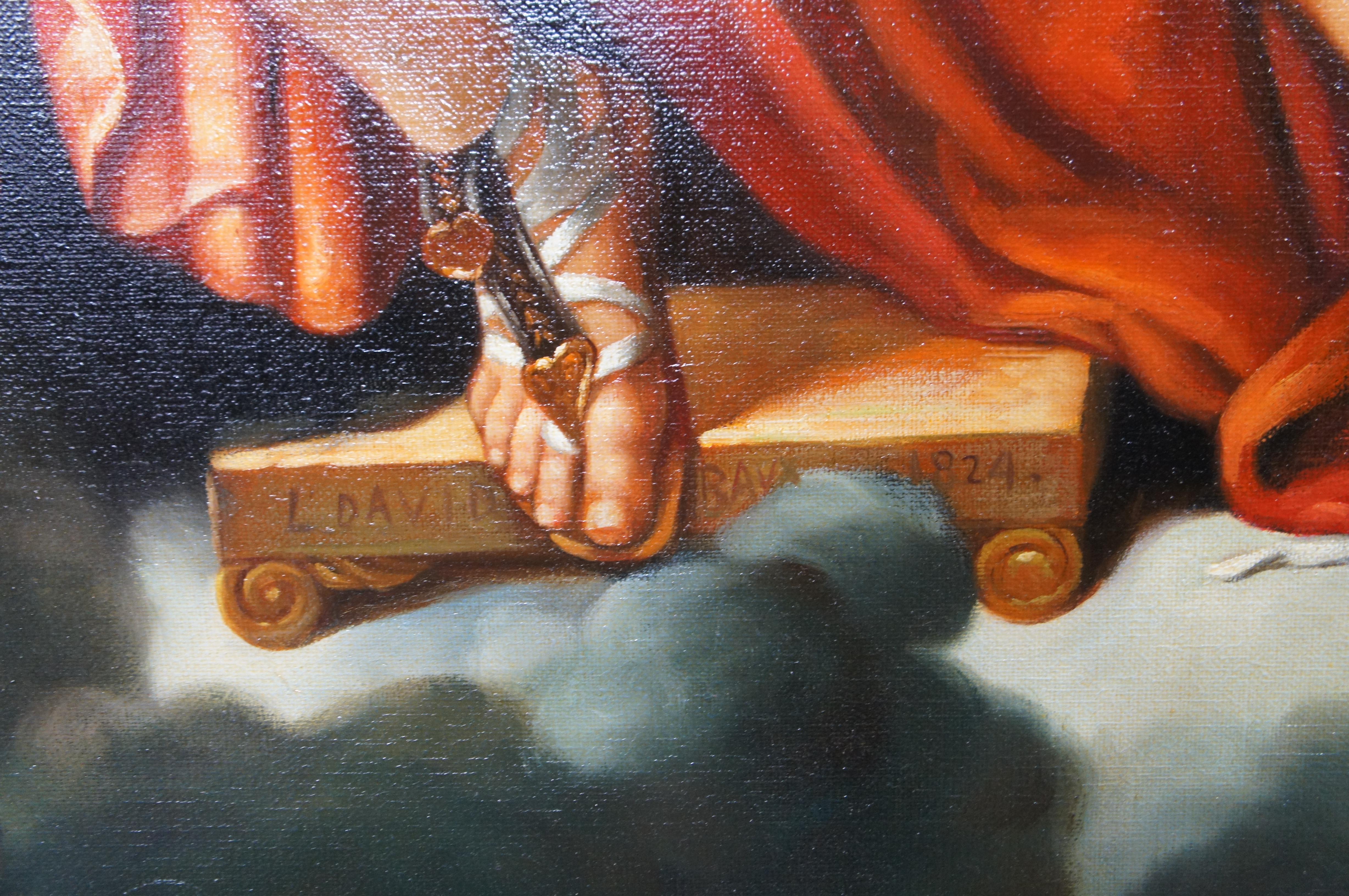 Mars Being Disarmed by Venus After Jacques-Louis David Classical Painting 70