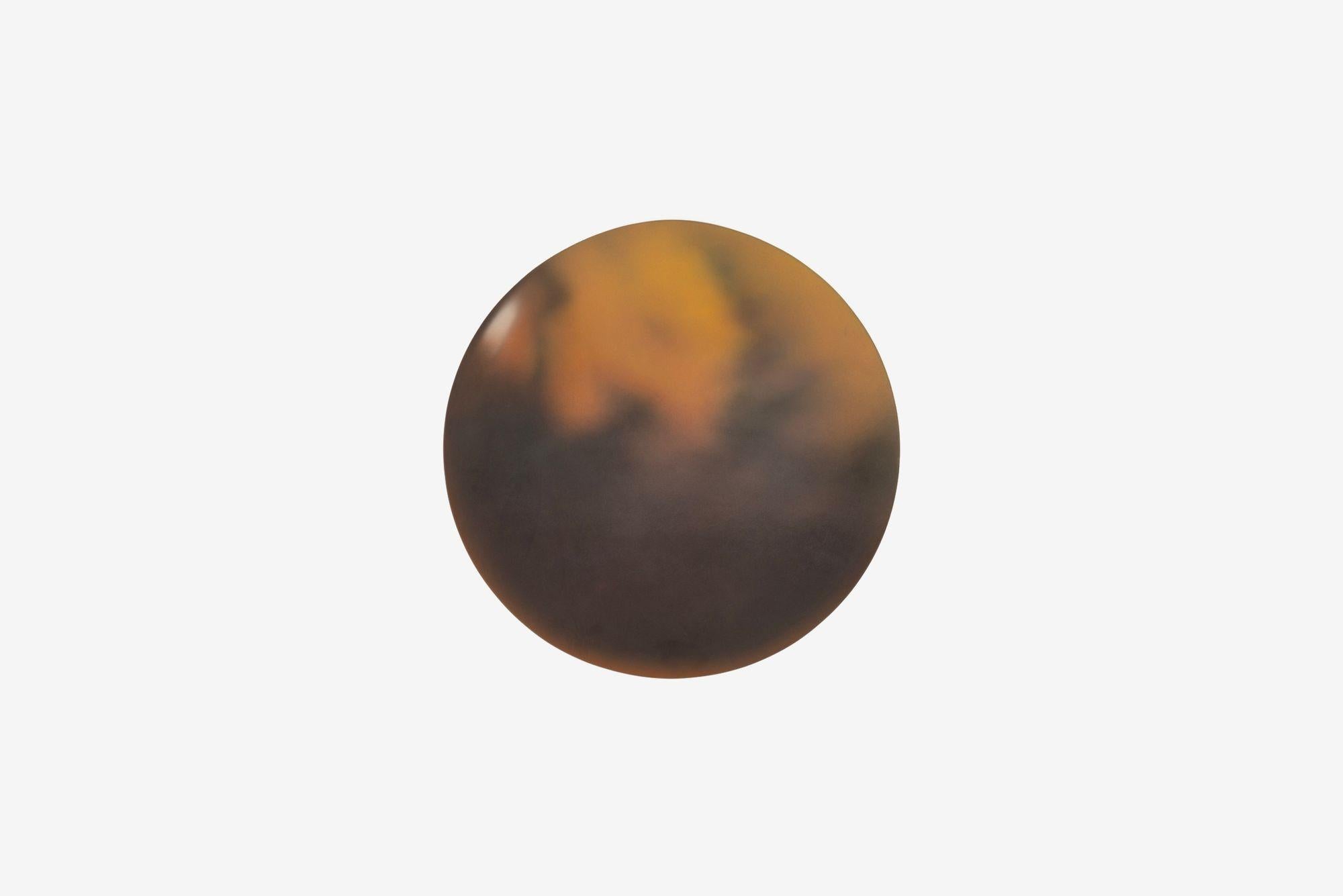 Mars Piece by Thomas Akawie California Realism 1970
Airbrush on Resin, Vacuum-Formed,
A rare 1970s piece by Thomas Akawie, created using airbrush on resin formed with a vacuum machine. This work was produced while Akawie was active in a vibrant