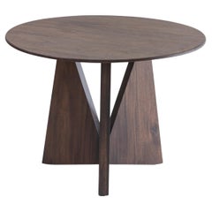 MARS round table, Natural Dark Monkey Pod Wood