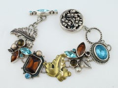 Mars & Valentine Floral Autumn Bracelet en argent sterling