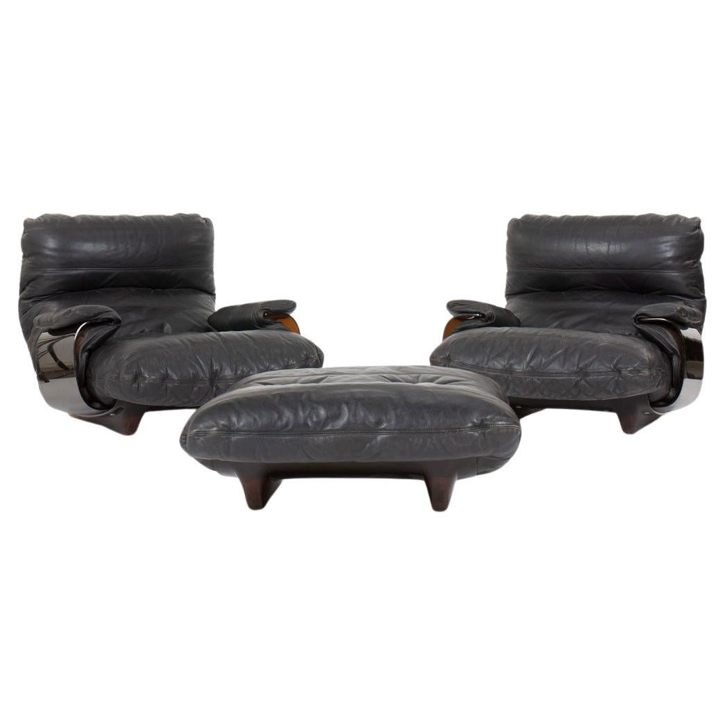 Marsala armchairs by Michel Ducaroy for Ligne Roset, 1970s, set de 2 For Sale