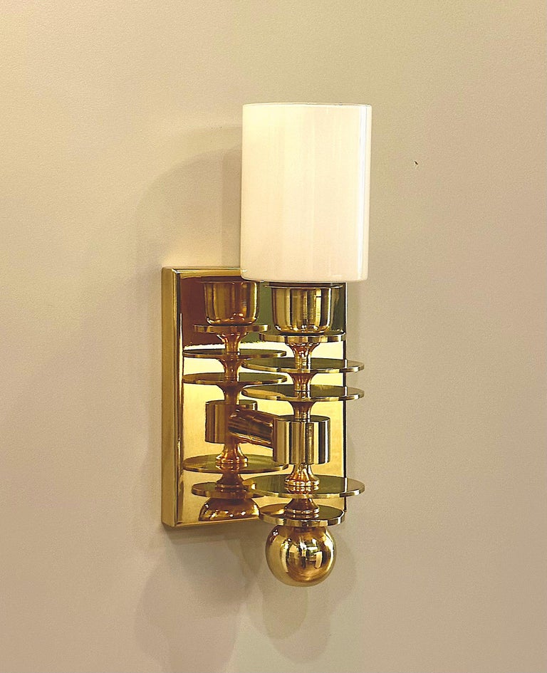 Marsala Brass Wall Sconce MidCentury Modern Lighting For Sale at 1stDibs — free download