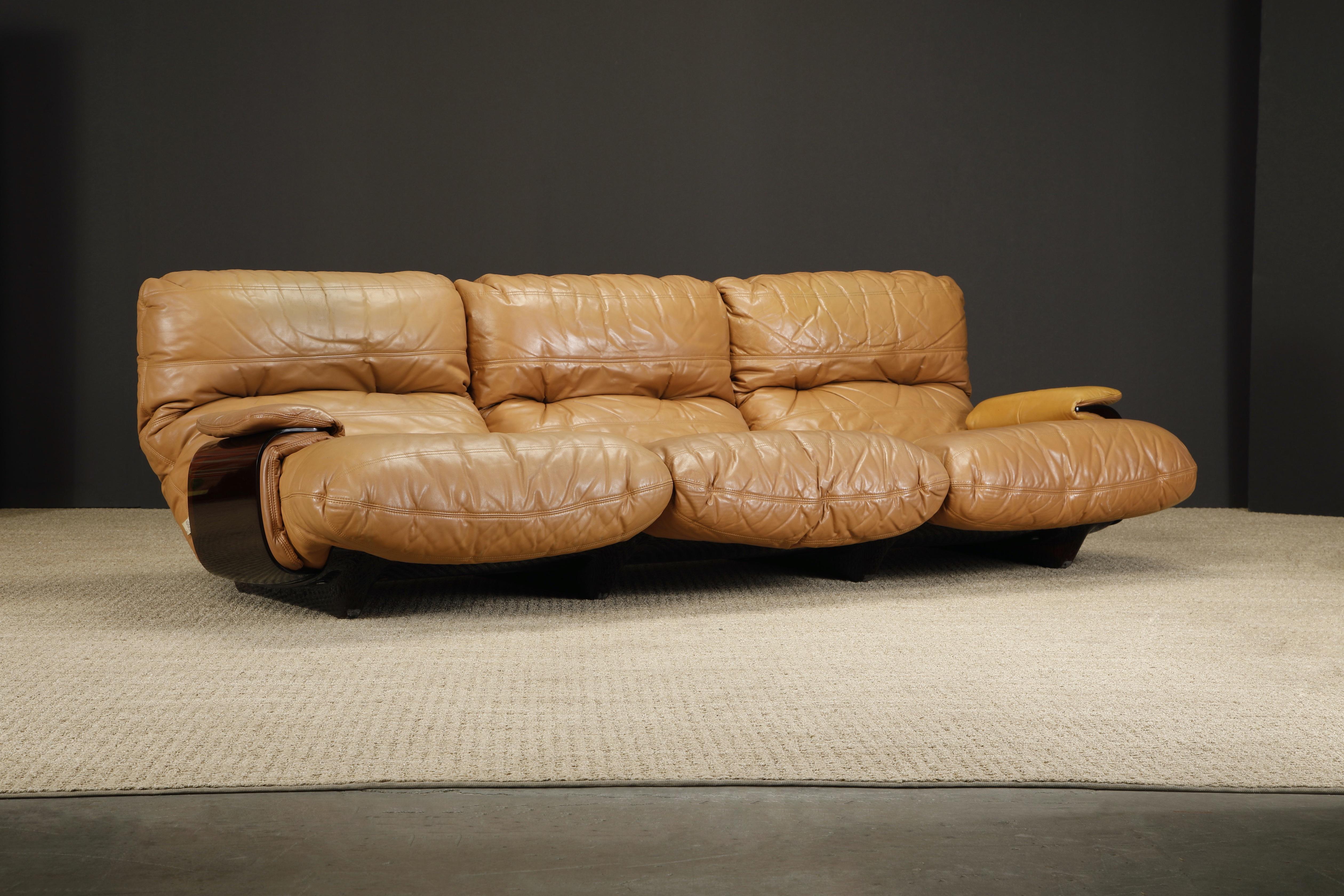 'Marsala' by Michel Ducaroy for Ligne Roset Living Room Set, c 1971, Signed In Good Condition In Los Angeles, CA