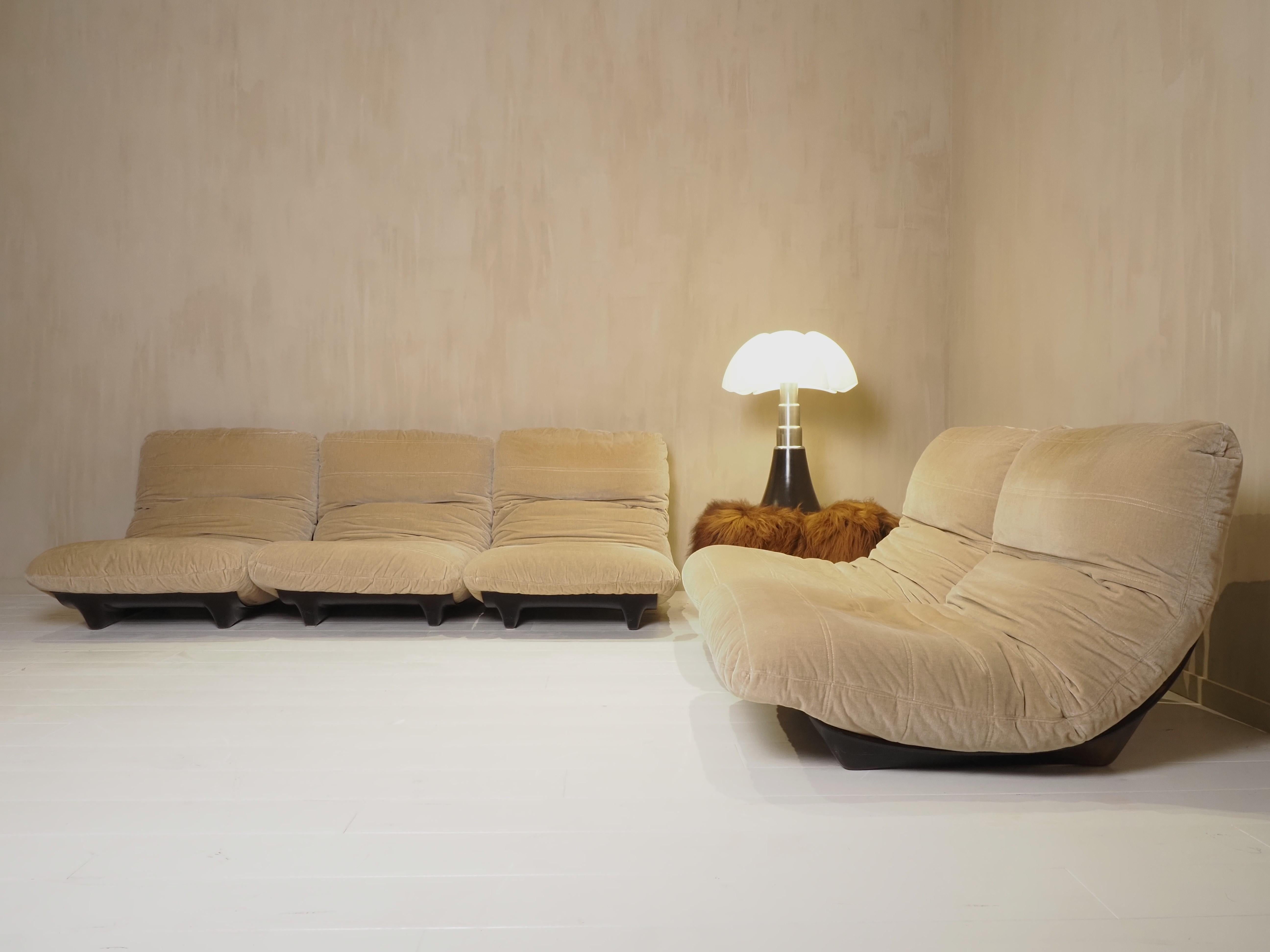 Mid-Century Modern Chaise Marsala de Michel Ducaroy pour Ligne Roset