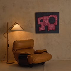 Fauteuil en cuir « Marsala » de Michel Ducaroy pour Ligne Roset, années 1970