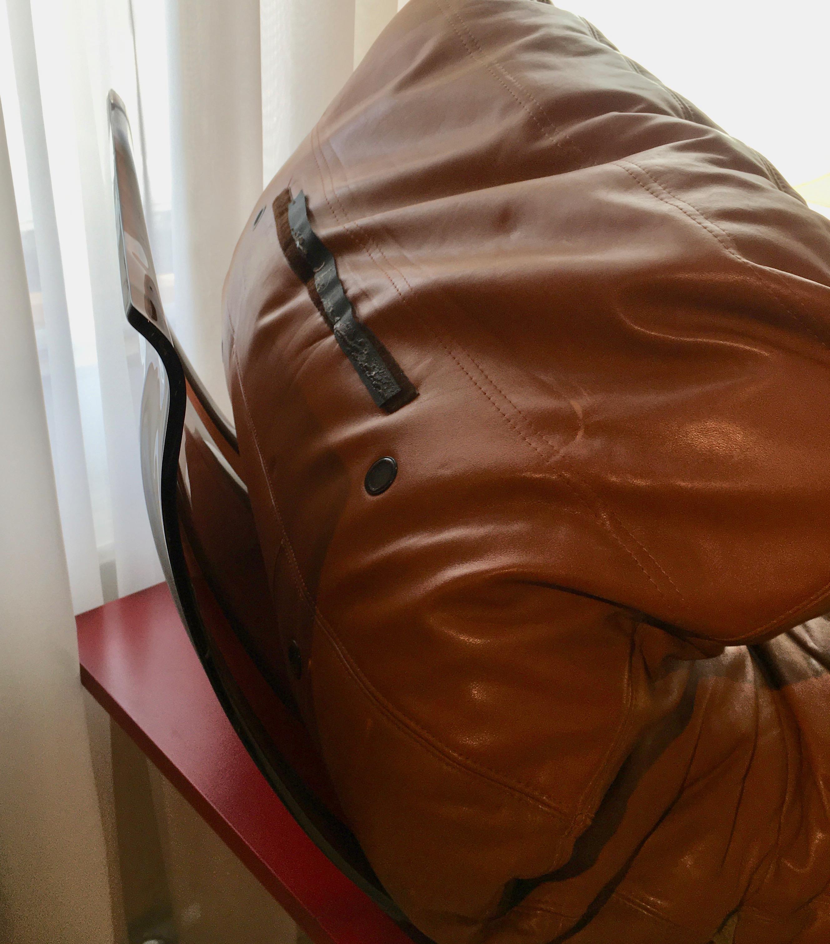 Marsala Leather Chair by Michel Ducaroy for Ligne Roset, France, 1970 In Good Condition In Brussels, BE