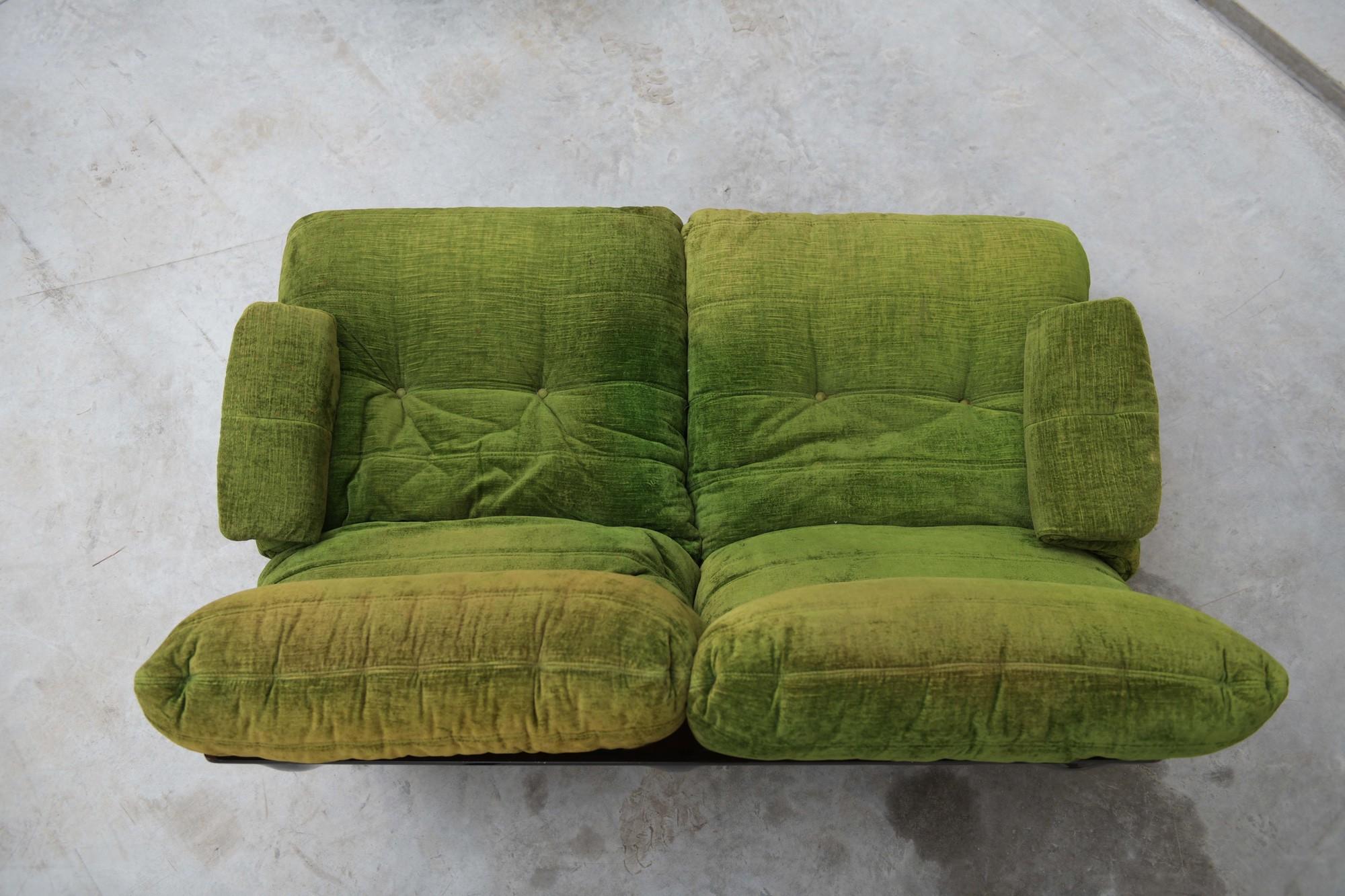 Mid-Century Modern Marsala Lounge Sofa - Michel Ducaroy - Ligne Roset