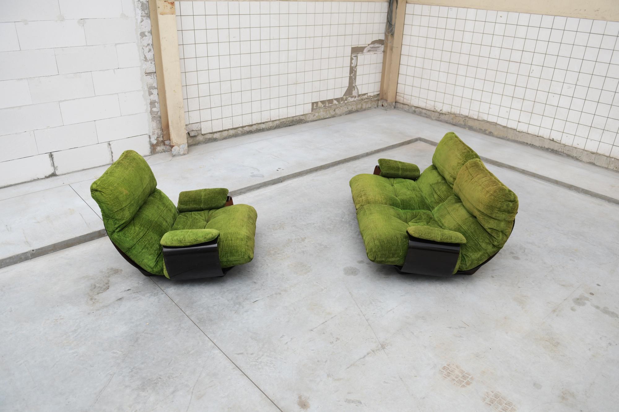 Late 20th Century Marsala Lounge Sofa - Michel Ducaroy - Ligne Roset