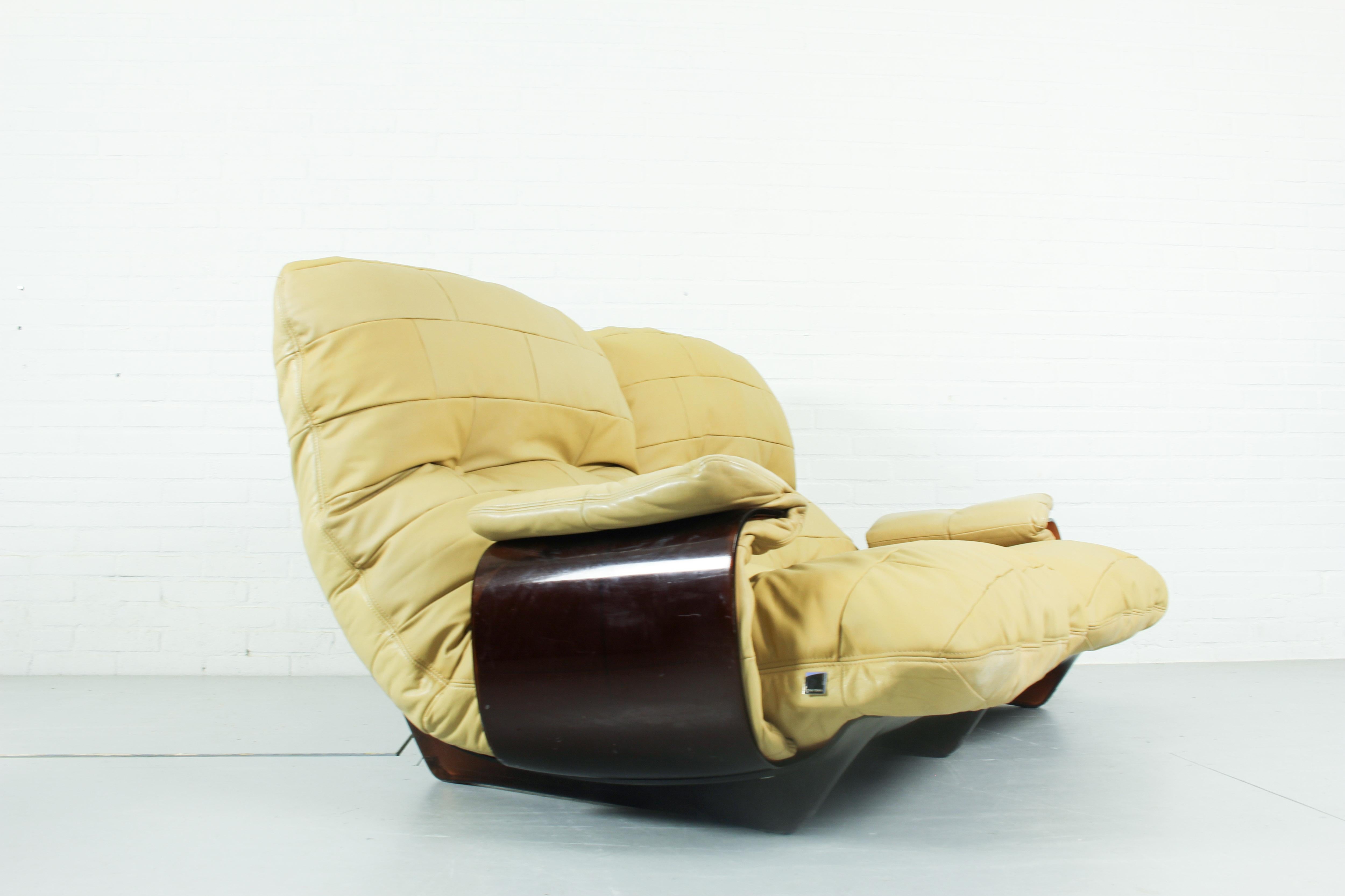 Space Age Marsala Sofa by Michel Ducaroy for Ligne Roset, 1970s For Sale