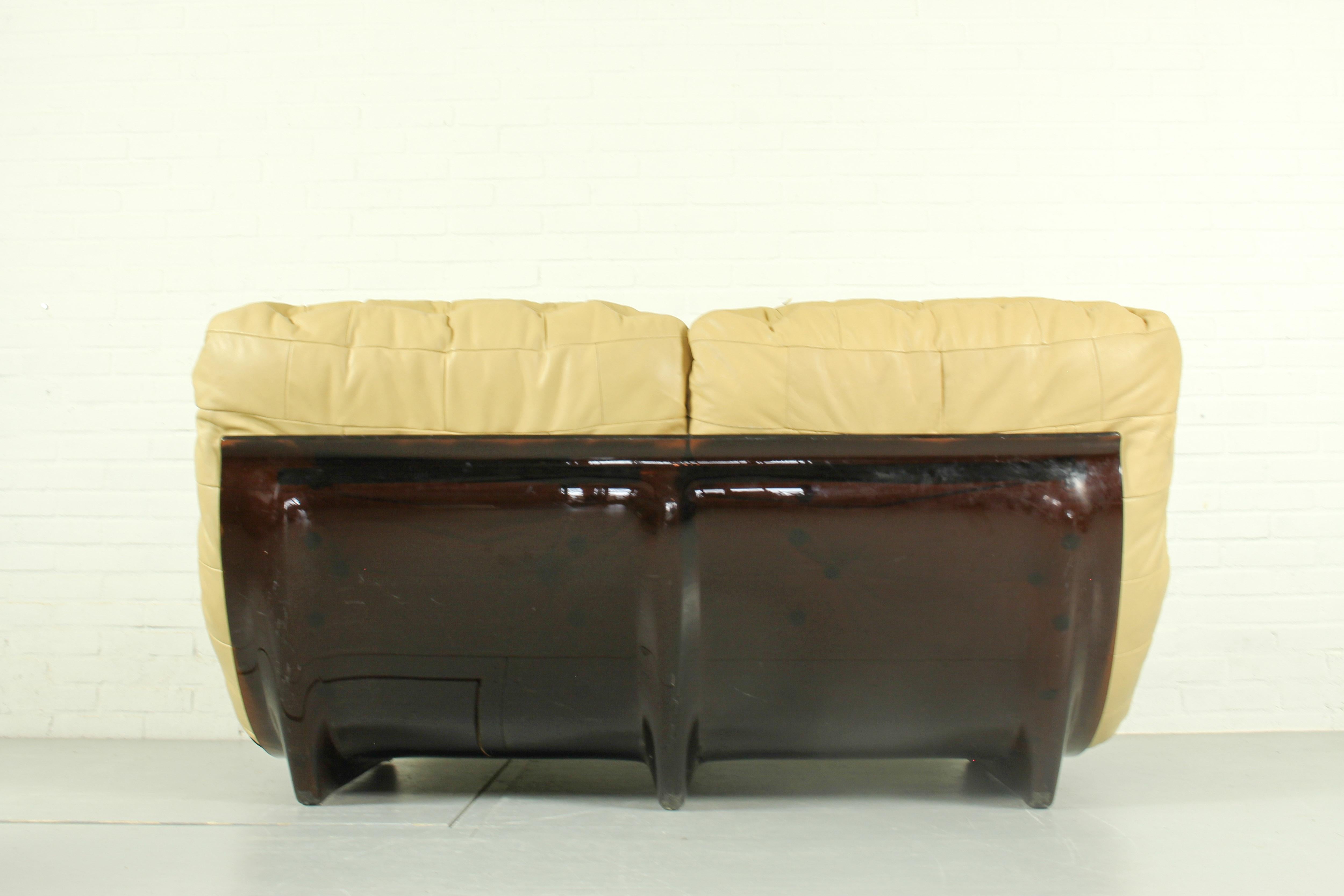 Marsala-Sofa von Michel Ducaroy für Ligne Roset, 1970er Jahre (Leder) im Angebot