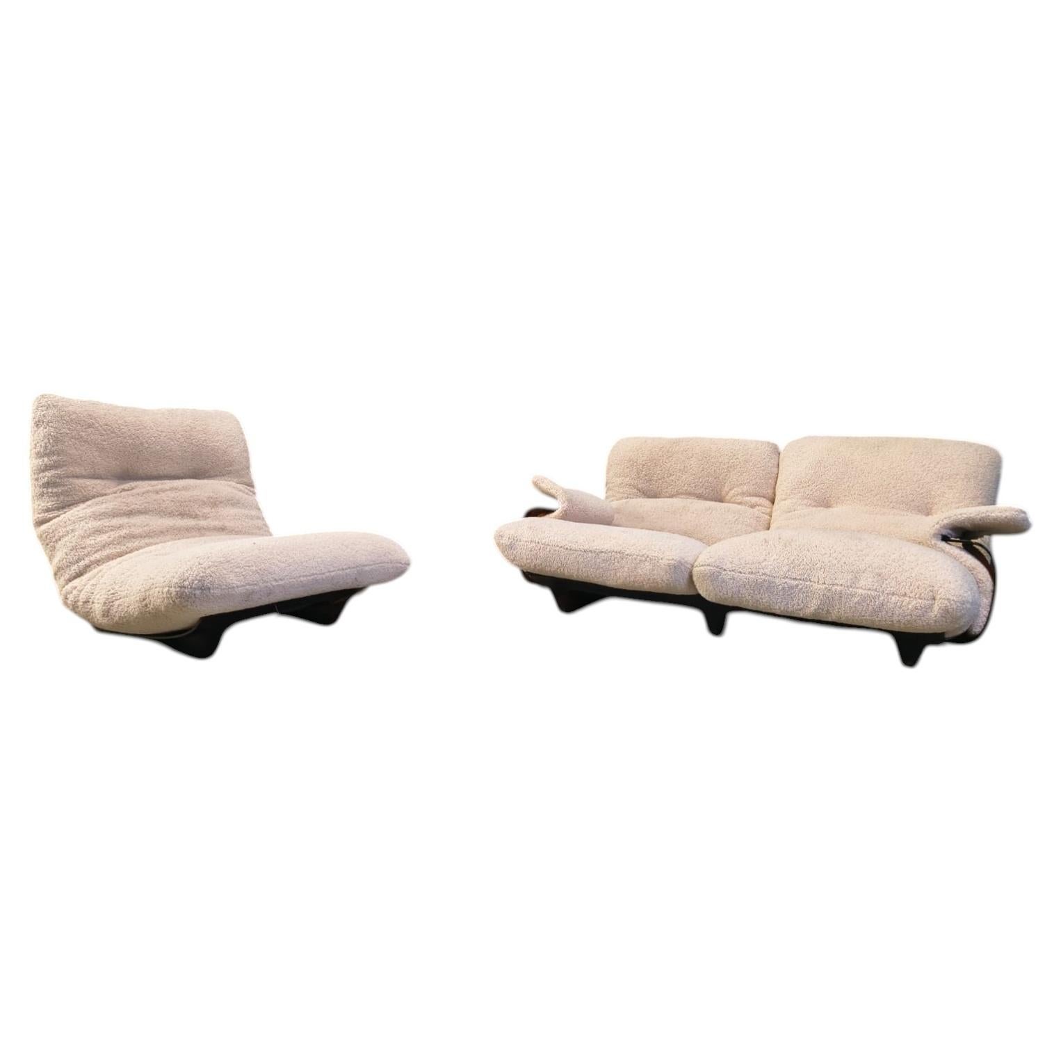 Marsala sofa set by Michel Ducaroy for Ligne Roset, 1970s