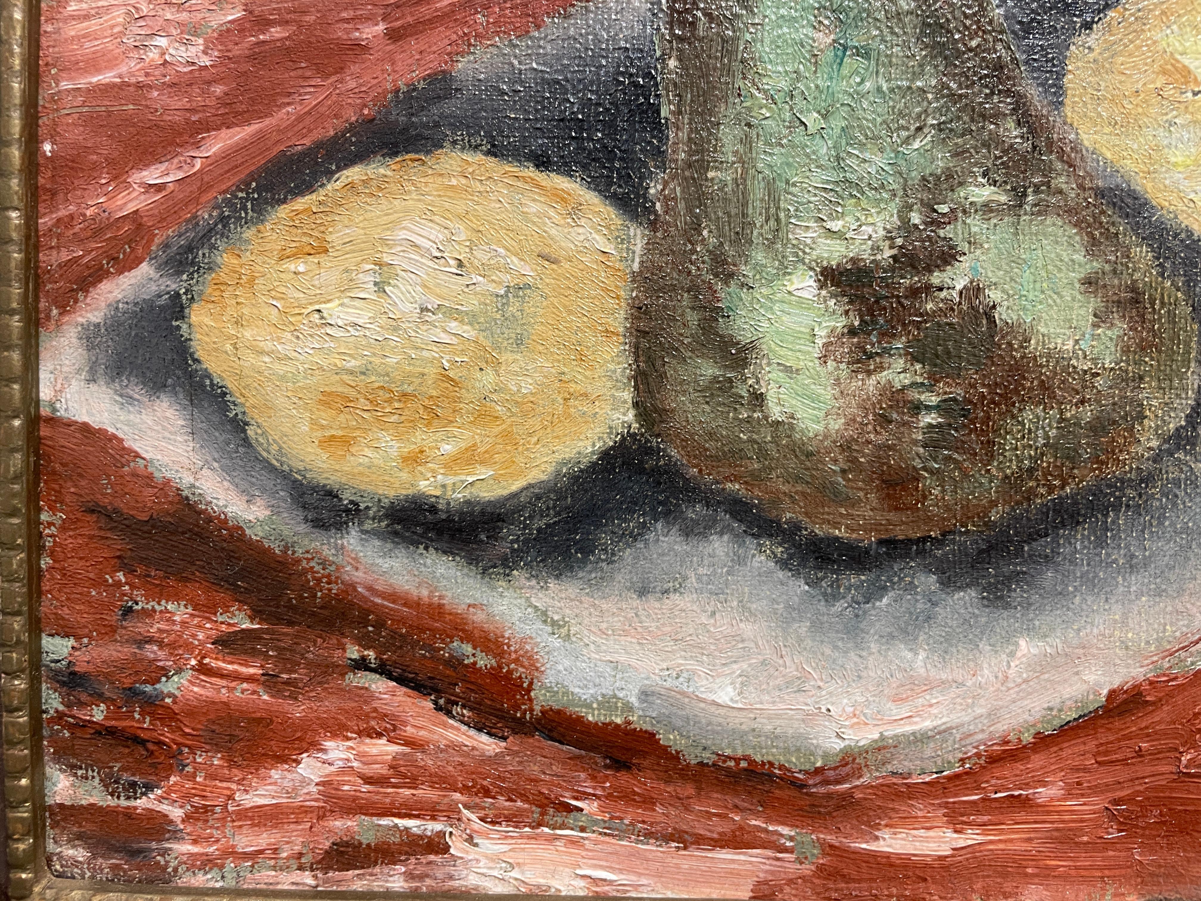 „Lemons und Birne“ Marsden Hartley, farbenfrohes Obststillleben, Moderne Kunst im Angebot 3