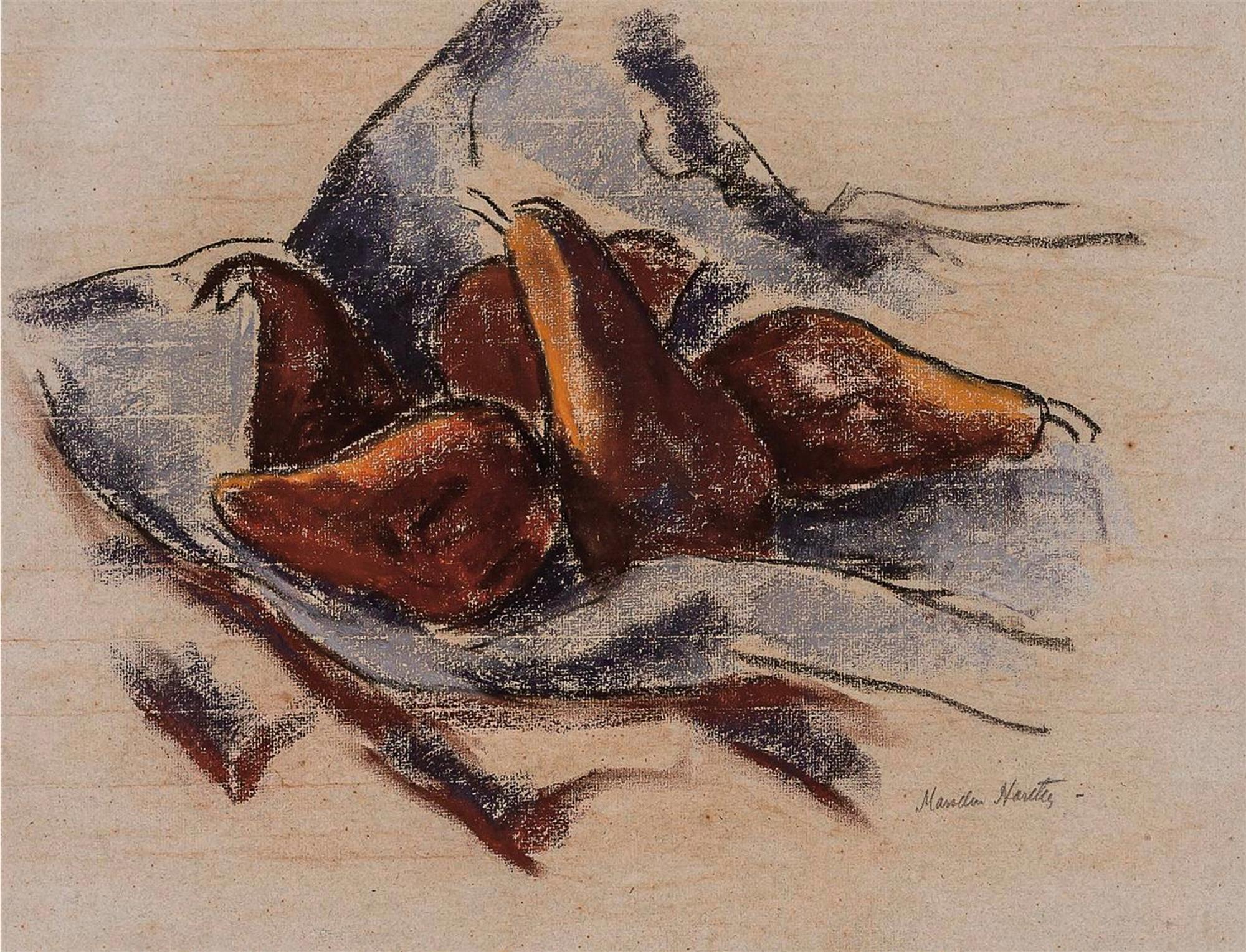 Marsden Hartley Still-Life Painting - Still Life with Pears