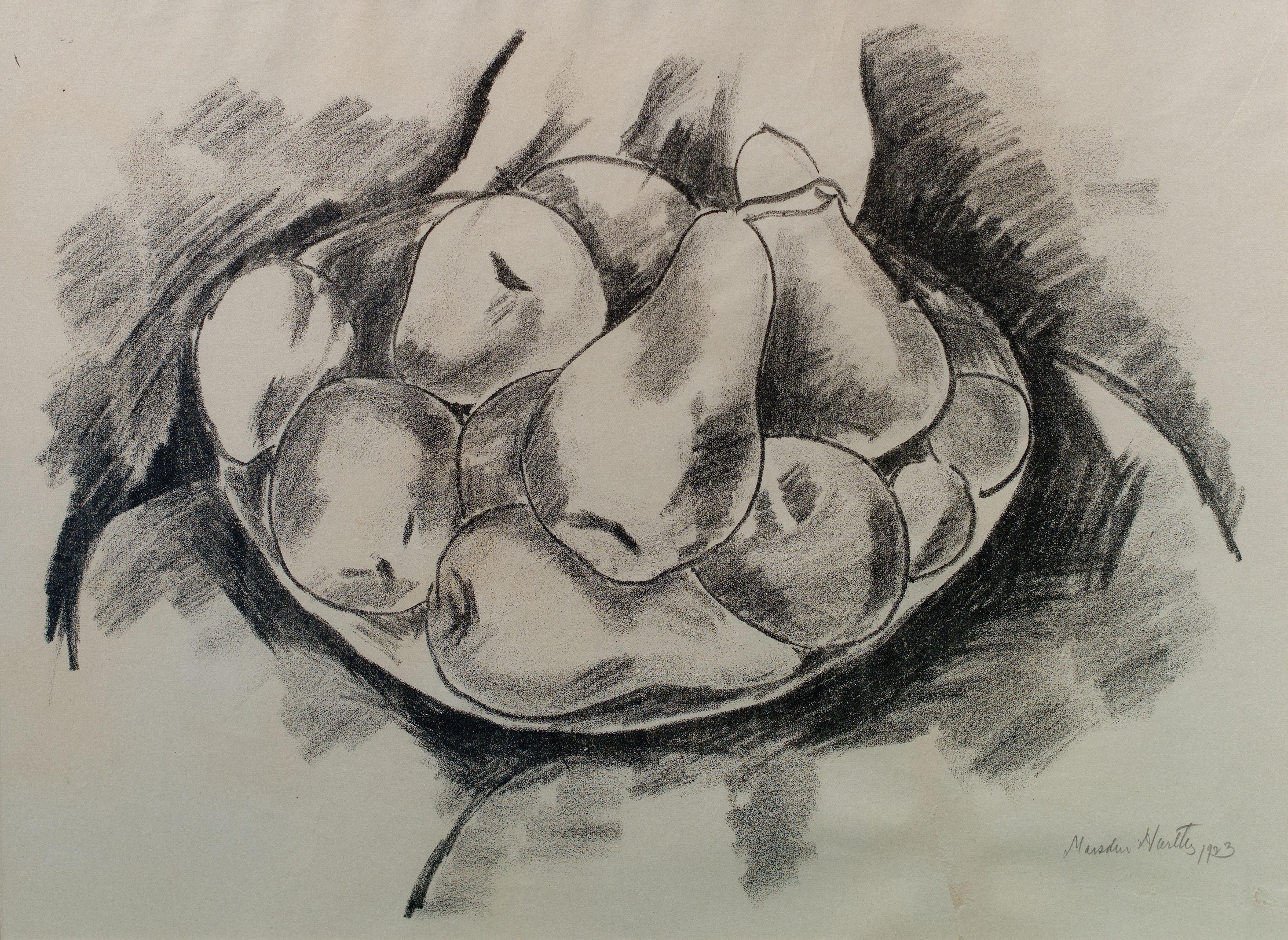 Marsden Hartley Still-Life Print – Schale aus Äpfeln und Birnen