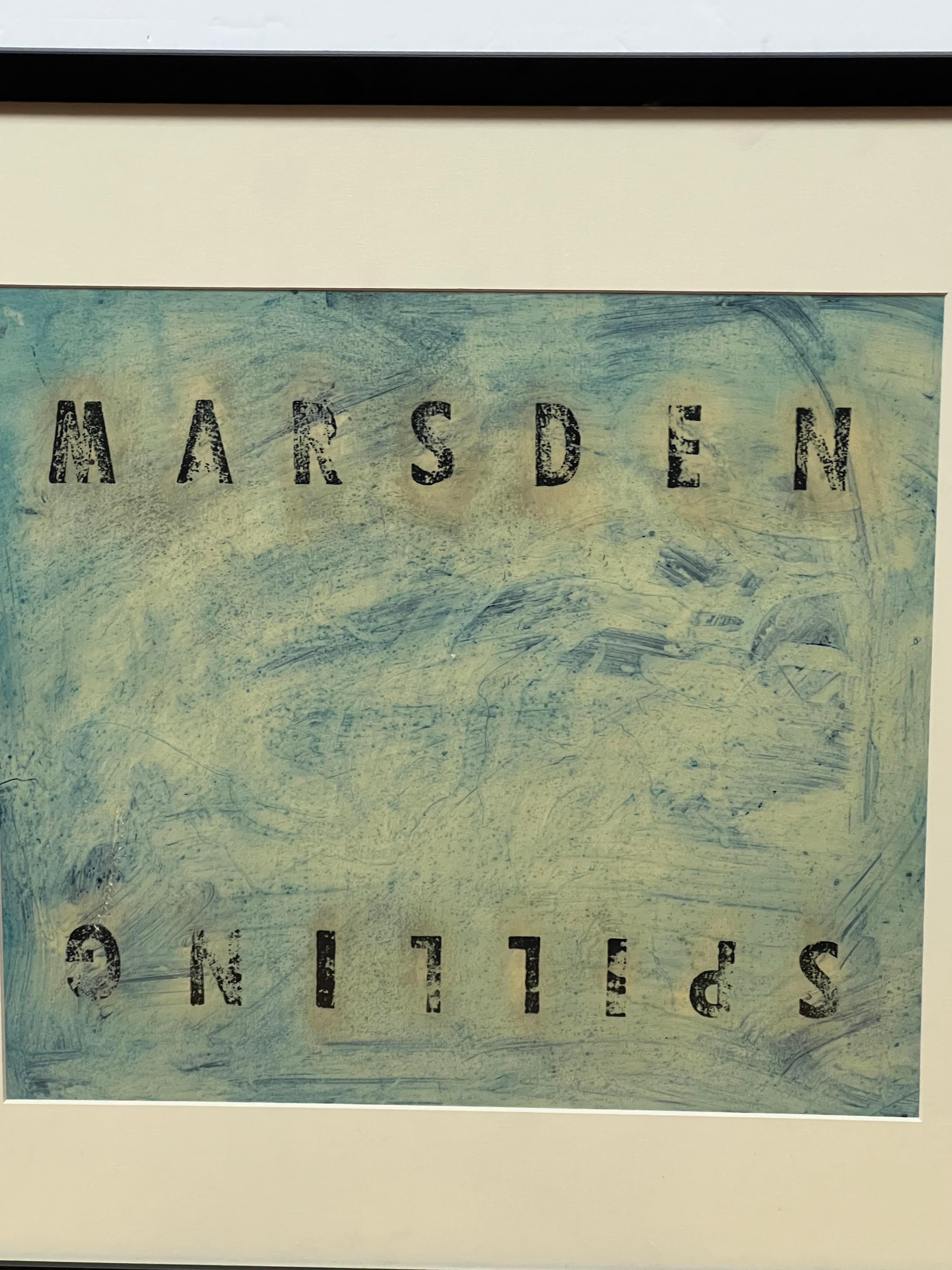 Modernes Acrylgemälde „Marsden Spilling“ nach Hartleys „Smelt Brook Falls“ – Print von Marsden Hartley