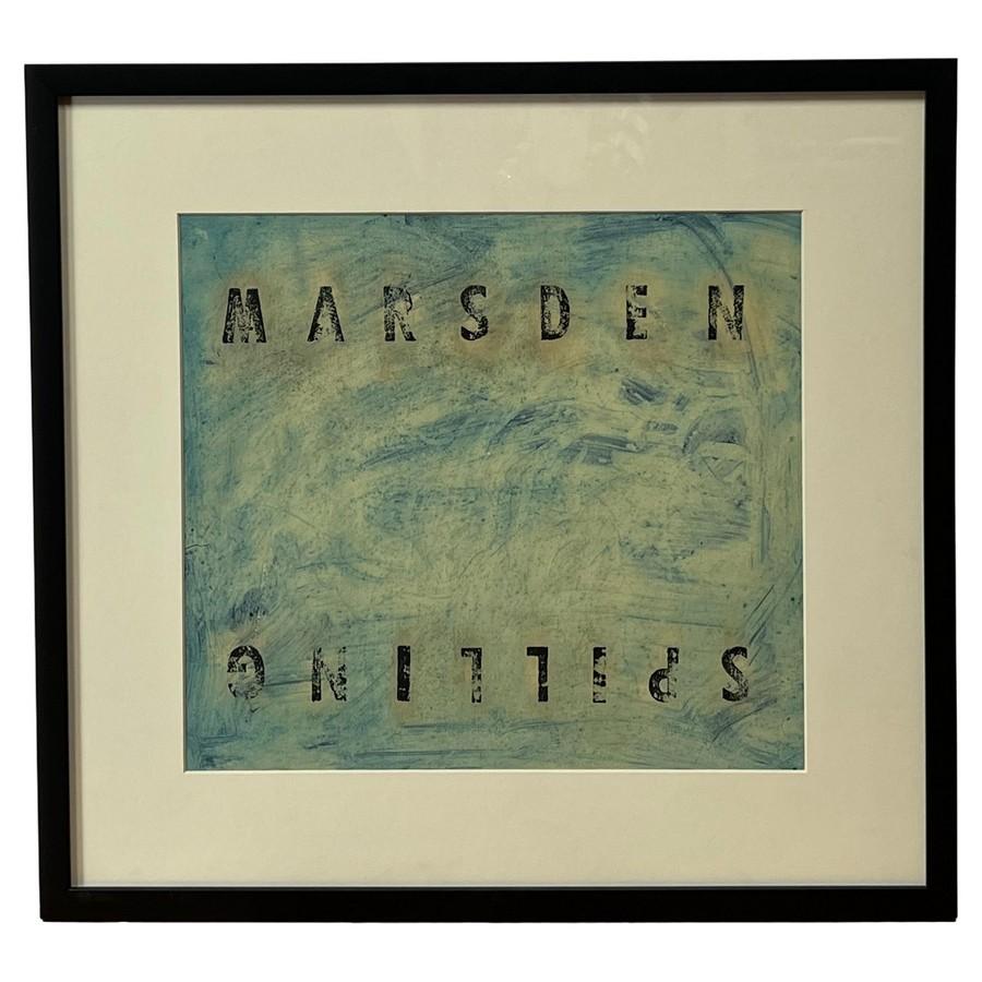 Marsden Hartley Figurative Print - "Marsden Spilling" Modern Acrylic Painting after Hartley's "Smelt Brook Falls'