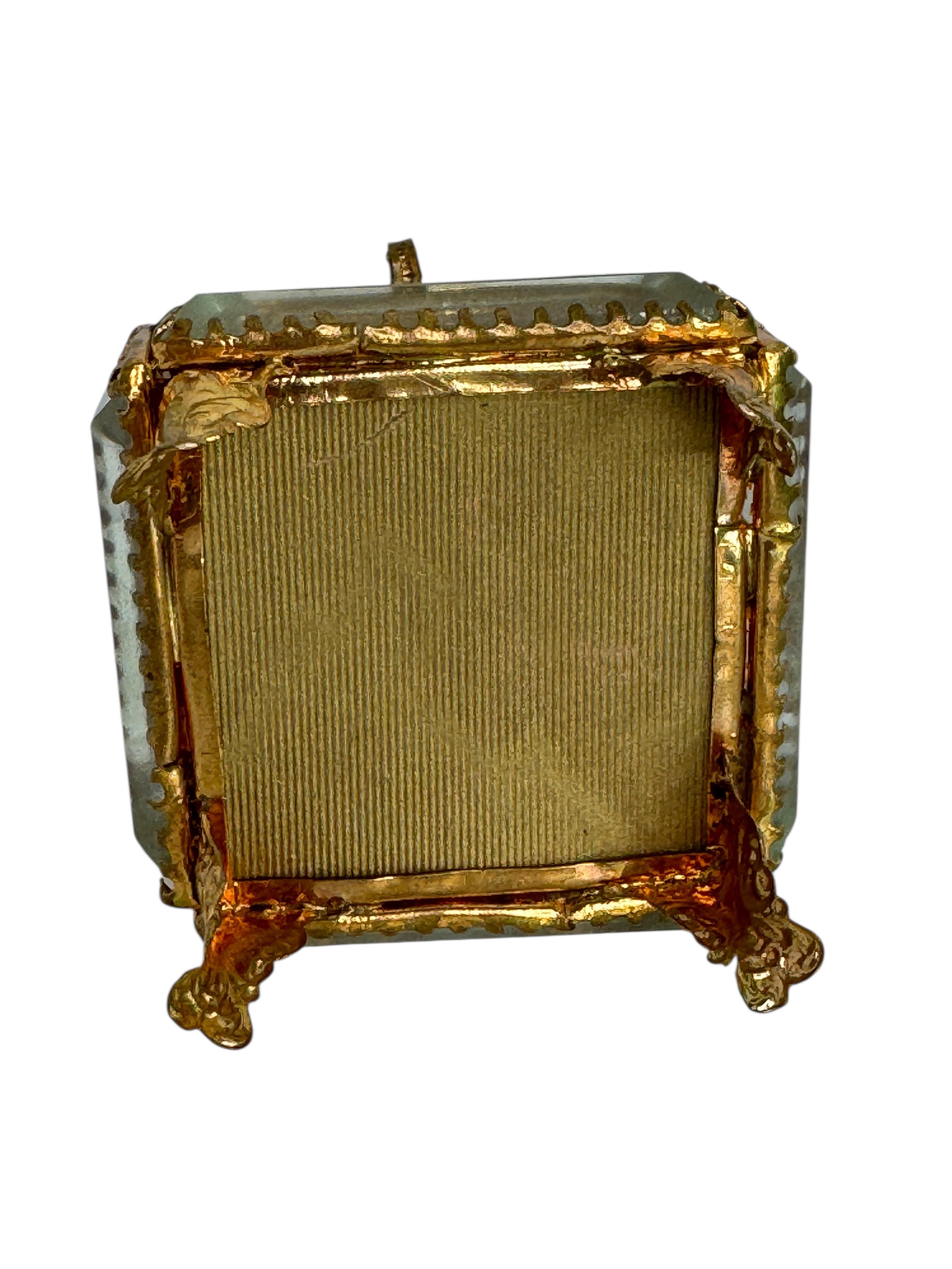 Début du 20ème siècle Marseille Antique French Grand Tour Souvenir Casket, Beveled Glass & Eglomise en vente
