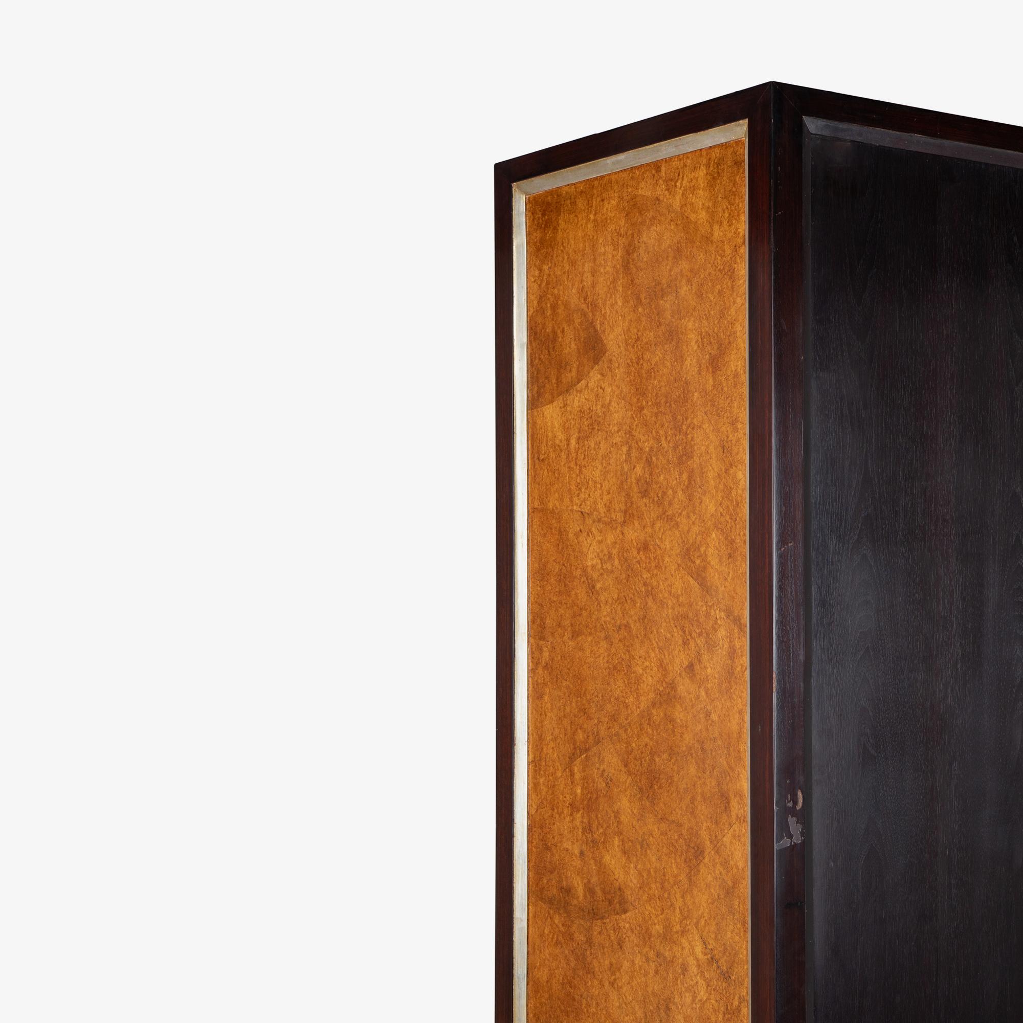 Marseilles-Schrank aus Karelianischer Birke und Nussbaum von Therien für Fournir Collections 4