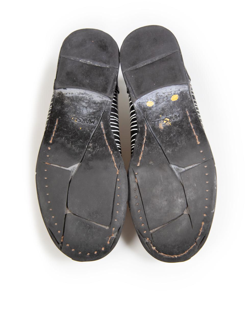 Marsell, scarpe in pelle nera con stampa graffiti, misura 4 UK In condizioni buone in vendita a London, GB