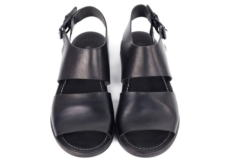 Marsell Men's Black Leather LEGO Sandals For Sale at 1stDibs | marsell ...