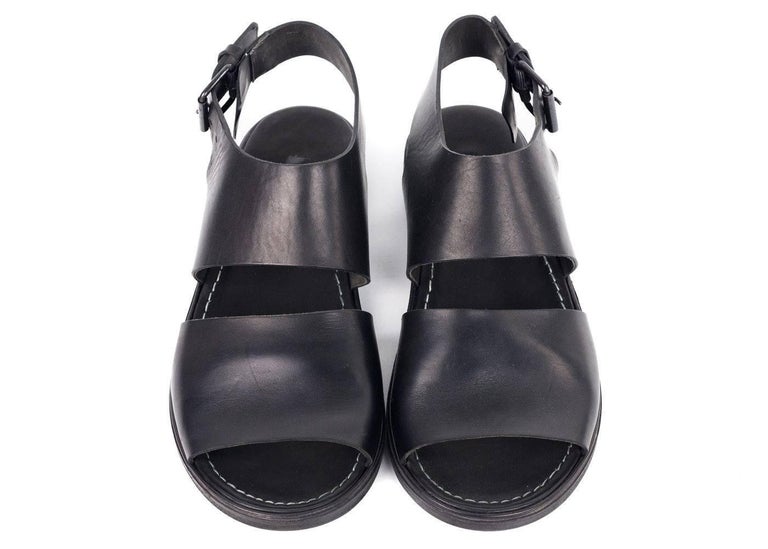 Marsell Men s Black Leather LEGO Sandals  For Sale at 1stdibs