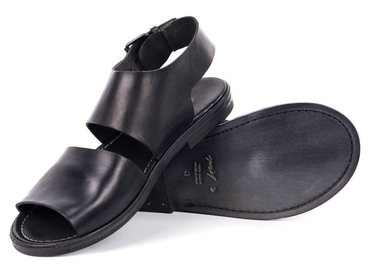 Marsell Men s Black Leather LEGO Sandals For Sale at 1stdibs Marsell Men s Black Leather LEGO Sandals For Sale at 1stdibs