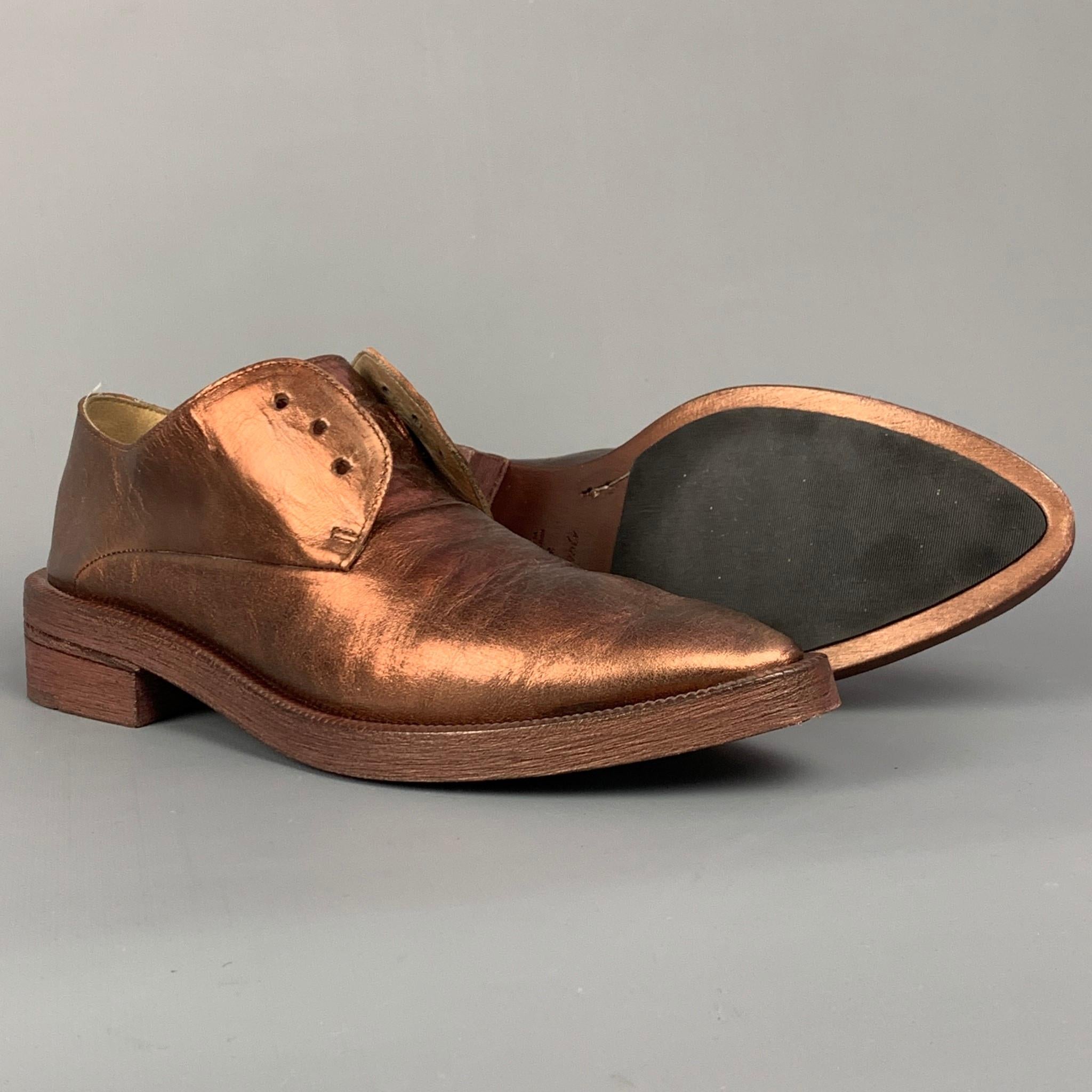 copper evening shoes