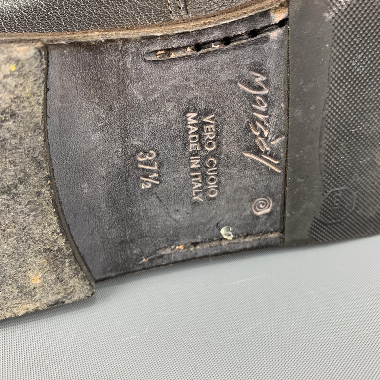 MARSELL Size 7.5 Dark Brown Leather Ankle Boots at 1stDibs | marsell sizing