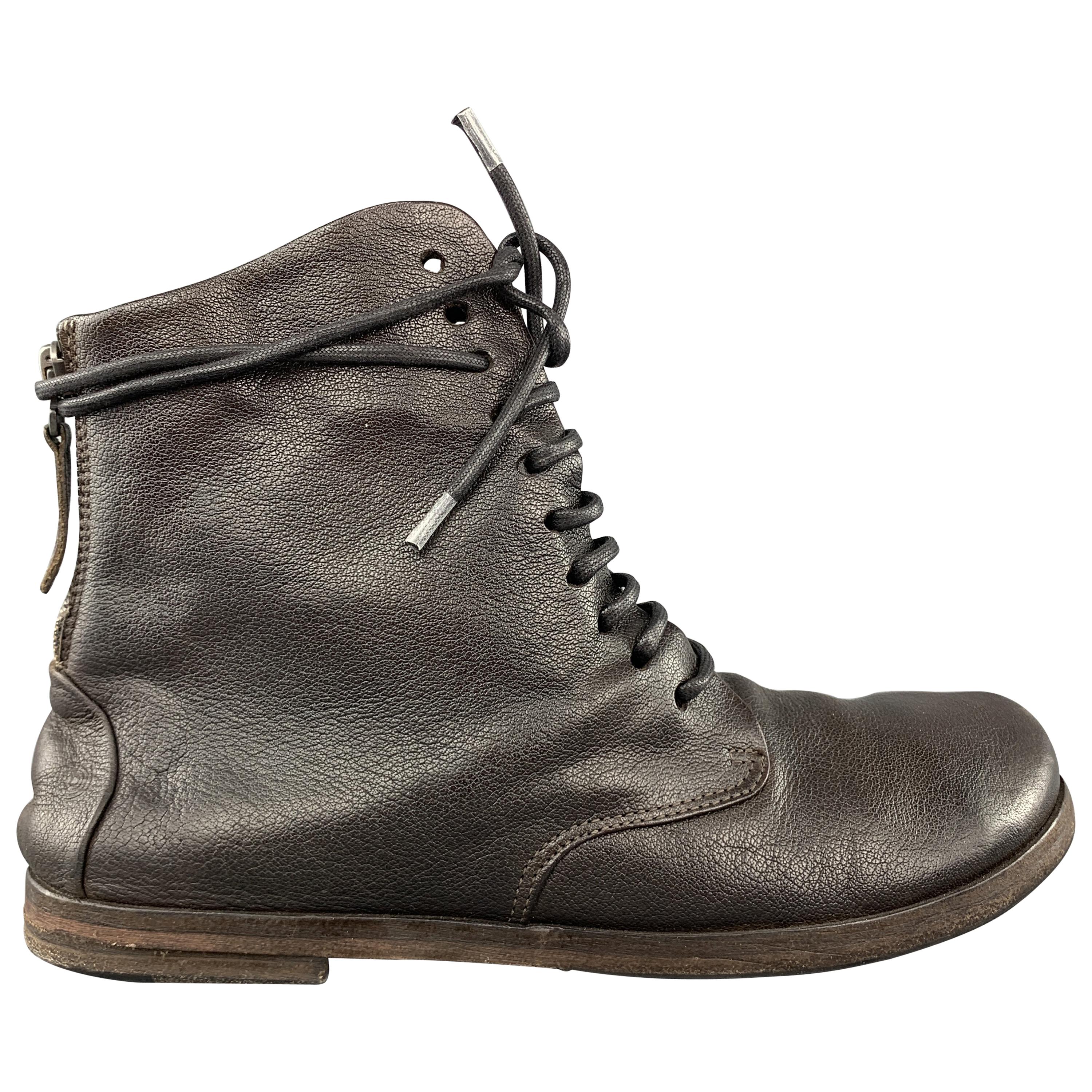 MARSELL Size 7.5 Dark Brown Leather Ankle Boots at 1stDibs | marsell sizing