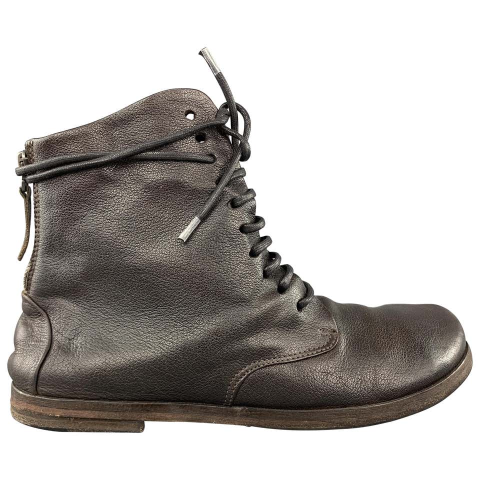 MARSELL Size 7.5 Dark Brown Leather Ankle Boots at 1stDibs | marsell sizing