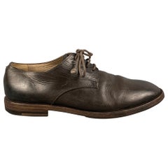 MARSELL Talla 8 Zapatos de cordones de piel marrón oscuro