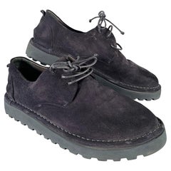 MARSELL Size 9 Navy Suede  Lace Up Shoes