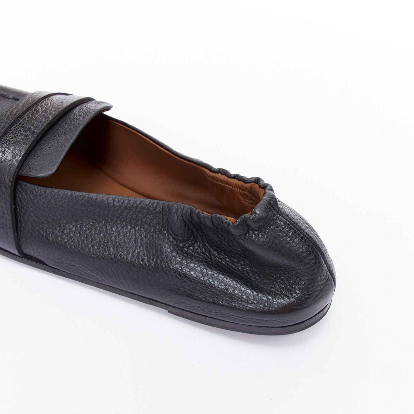 MARSELL Spatolona negro puntera cuadrada mocasines planos elásticos EU38 en venta 3
