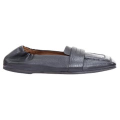 MARSELL Spatolona negro puntera cuadrada mocasines planos elásticos EU38