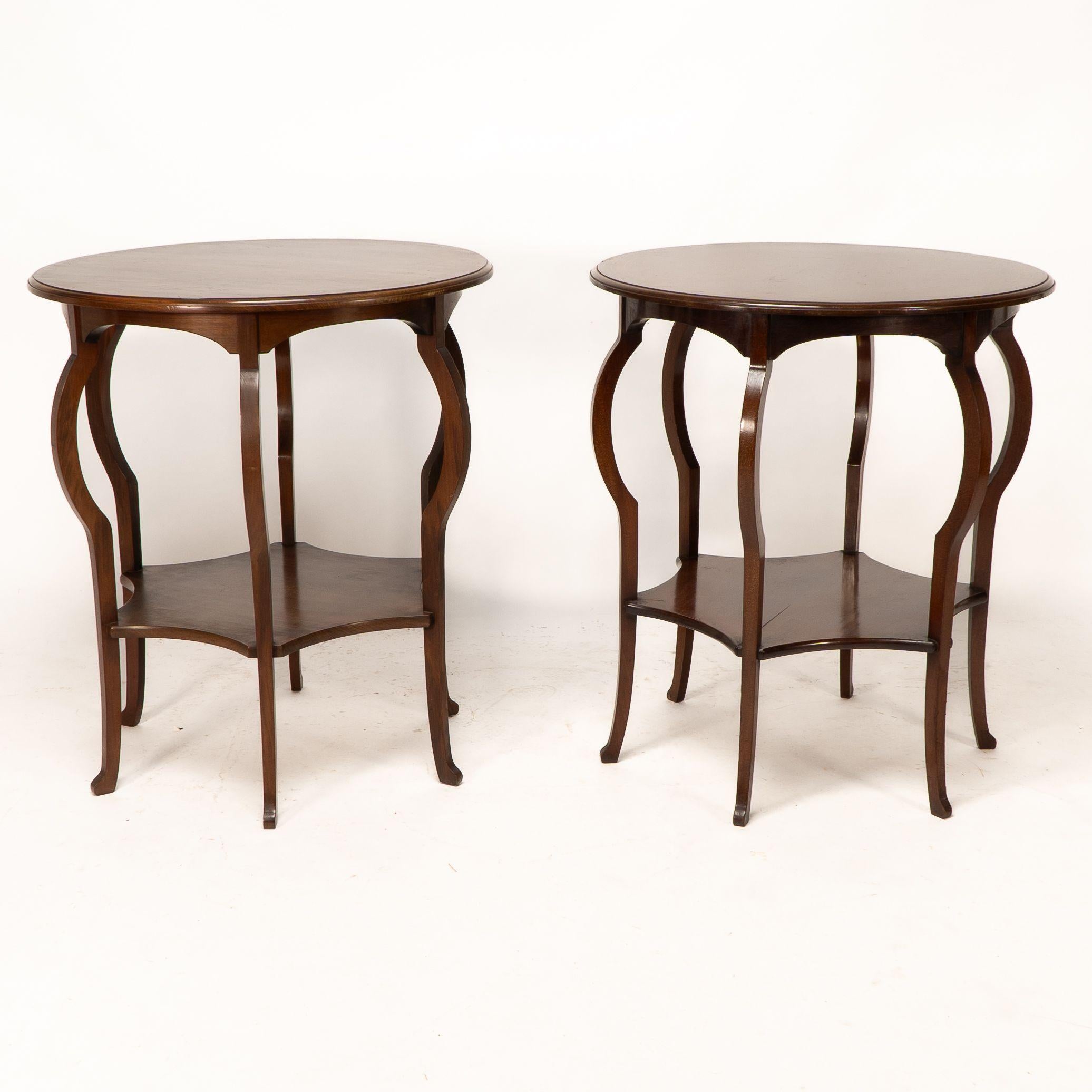 Aesthetic Movement Marsh Jones and Cribb. A superb pair of side tables For Sale