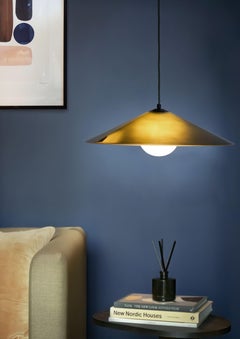 MARSHA 02 Pendant Light in Fern Green & Black Powder Coated Metal Finish